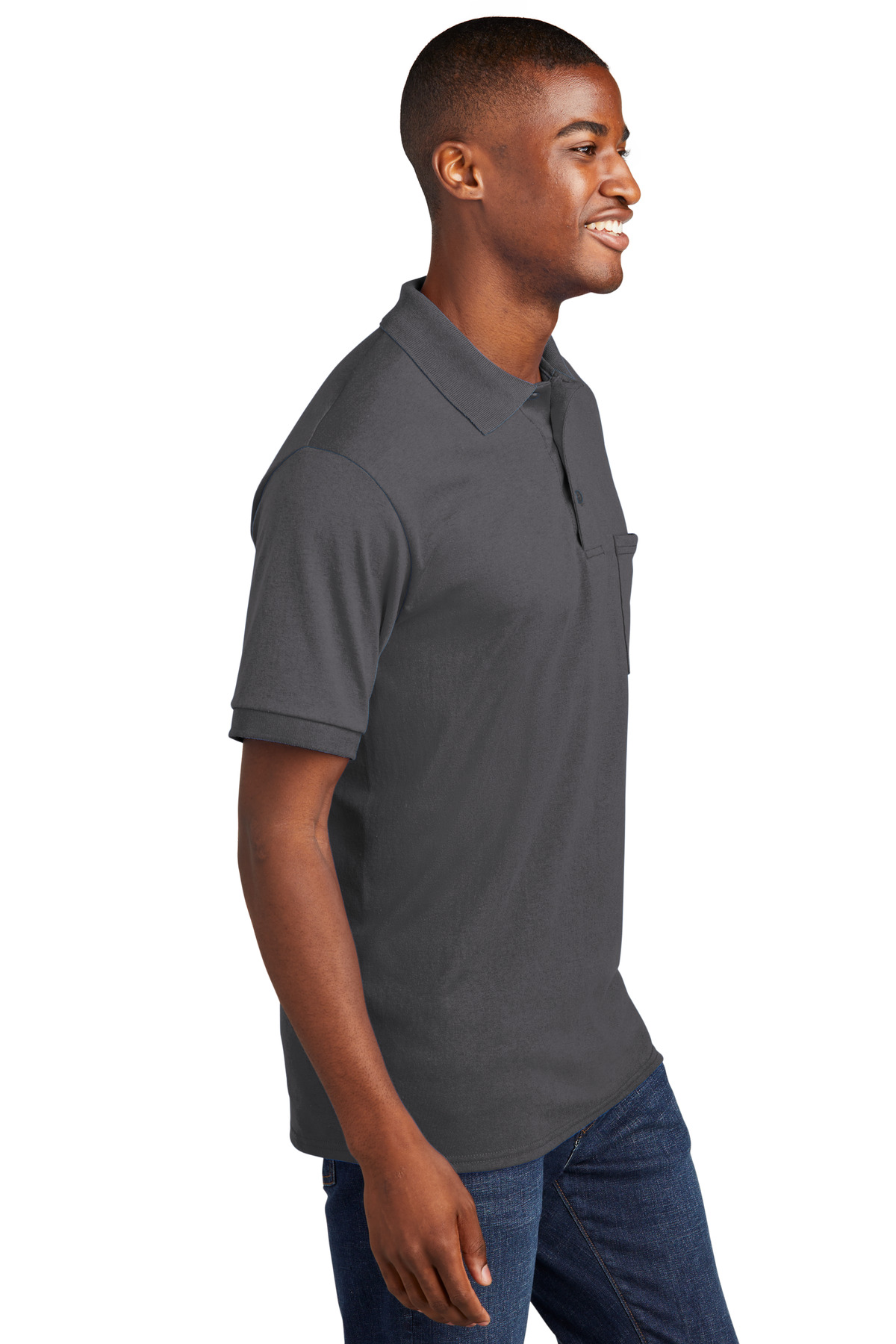 Port & Company Core Blend Jersey Knit Pocket Polo. KP55P