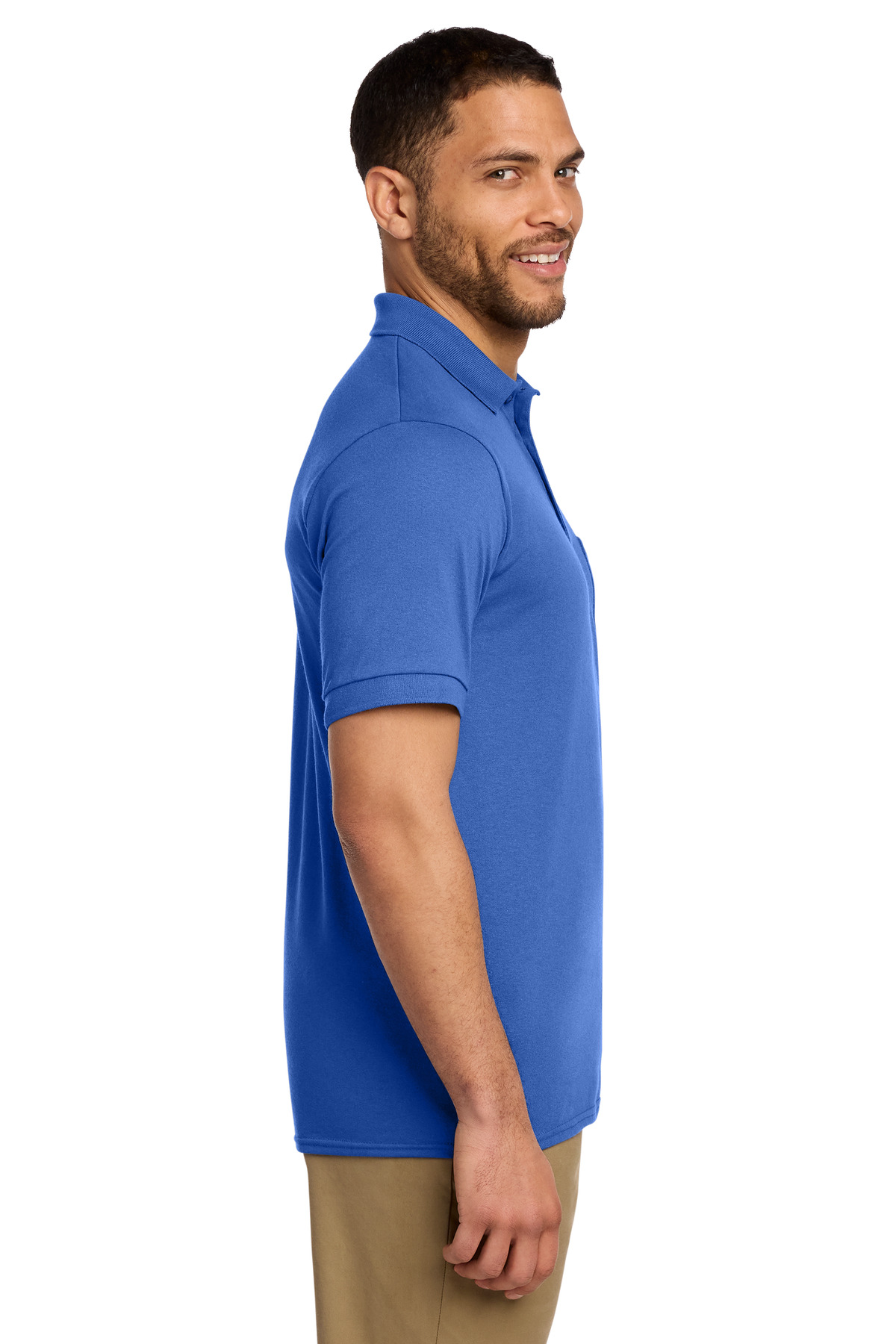 Port & Co Core Blend Jersey Knit Pocket Polo. KP55P