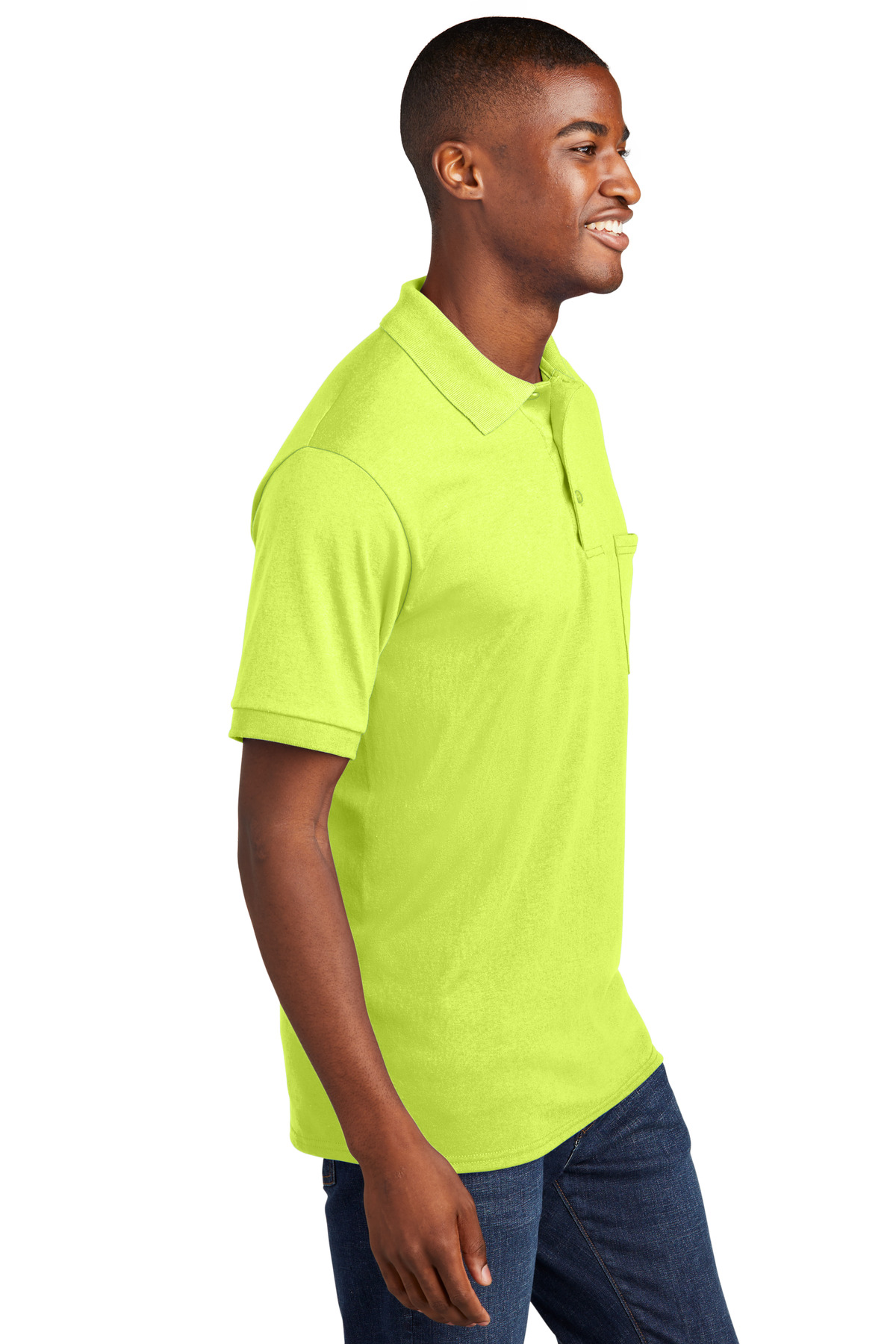 Port & Company Core Blend Jersey Knit Pocket Polo. KP55P