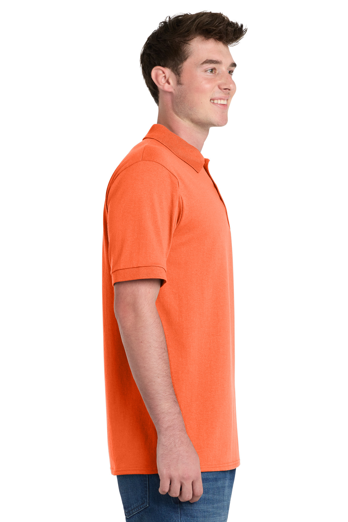 Port & Co Core Blend Jersey Knit Pocket Polo. KP55P
