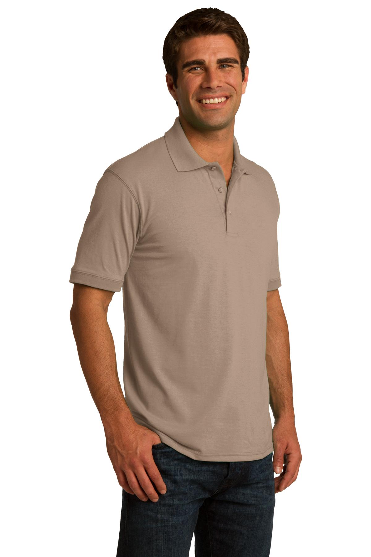 Port & Co Core Blend Jersey Knit Polo. KP55