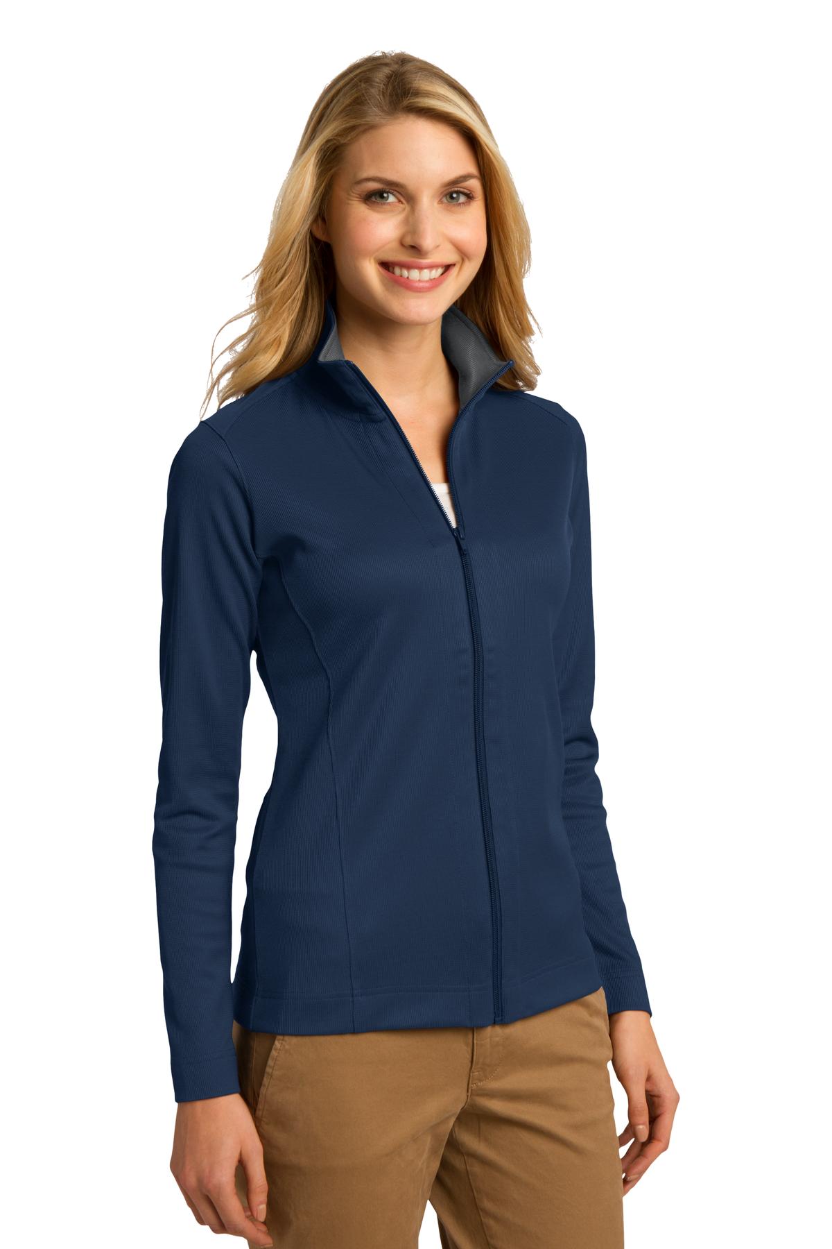 Port Authority Women's Vertical Texture Full-Zip Jacket. L805
