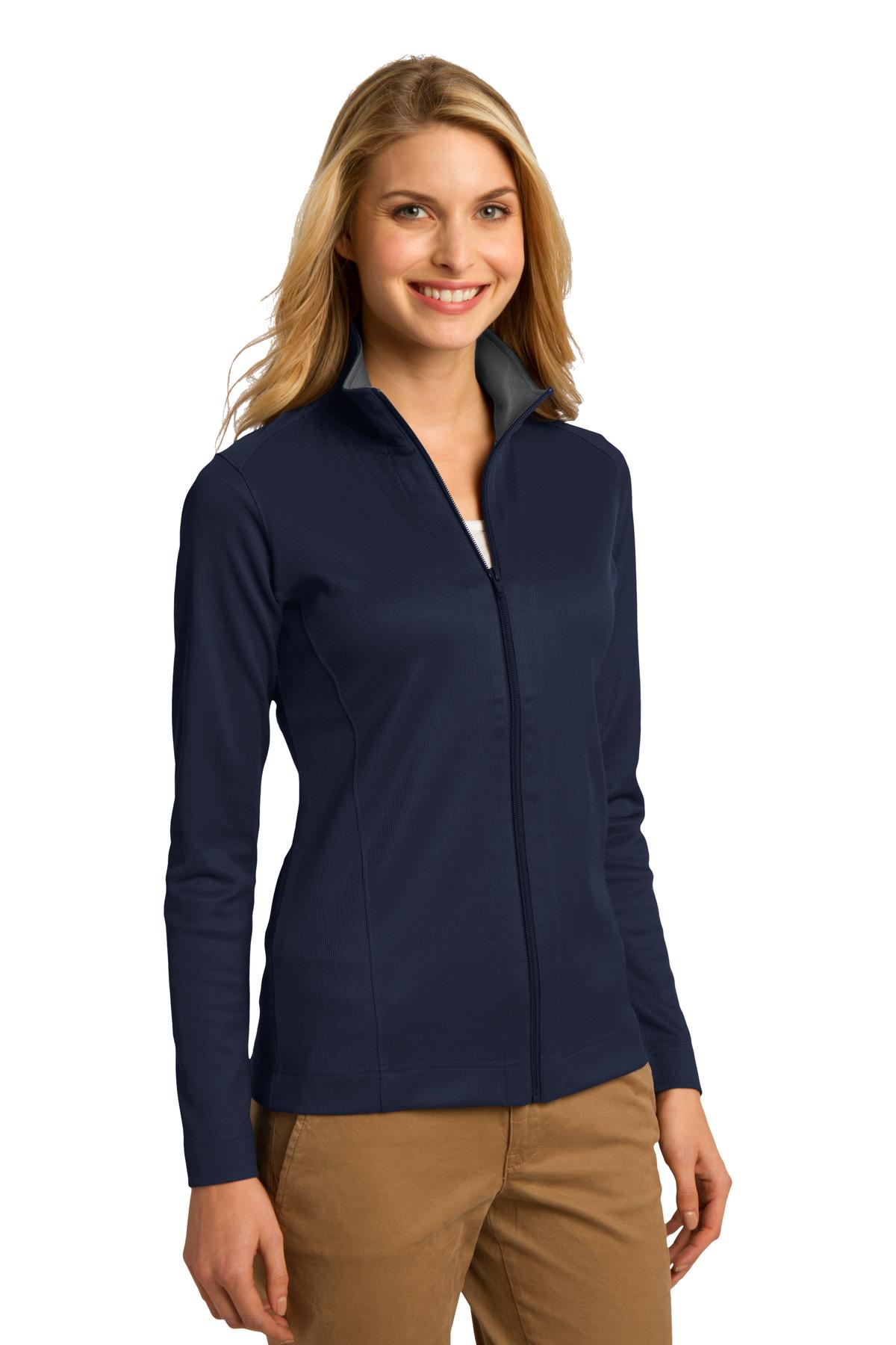 Port Authority Women's Vertical Texture Full-Zip Jacket. L805