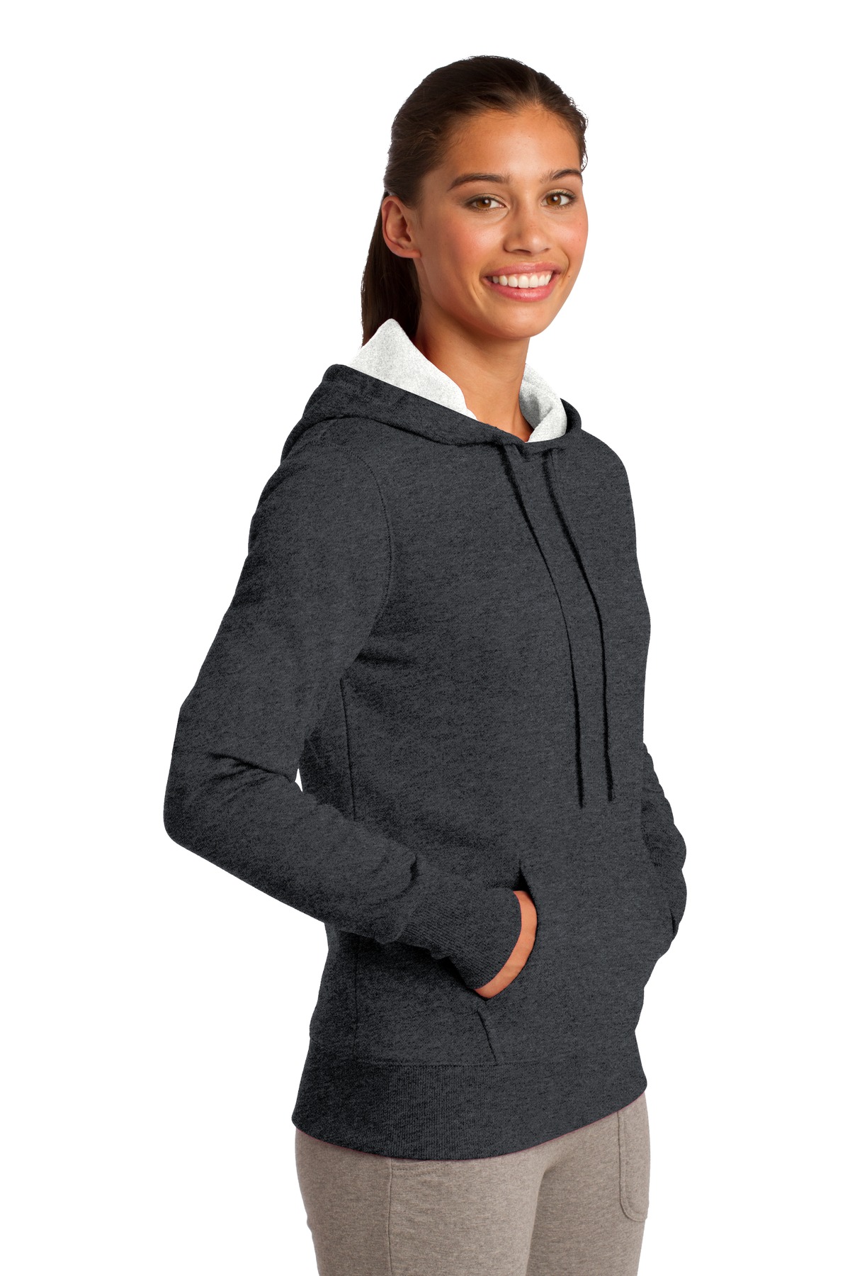 Sport-Tek Women's Pullover Hooded Sweatshirt. LST254