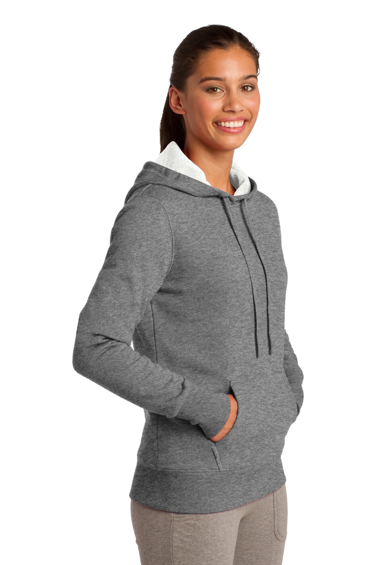 Sport-Tek Women's Pullover Hooded Sweatshirt. LST254