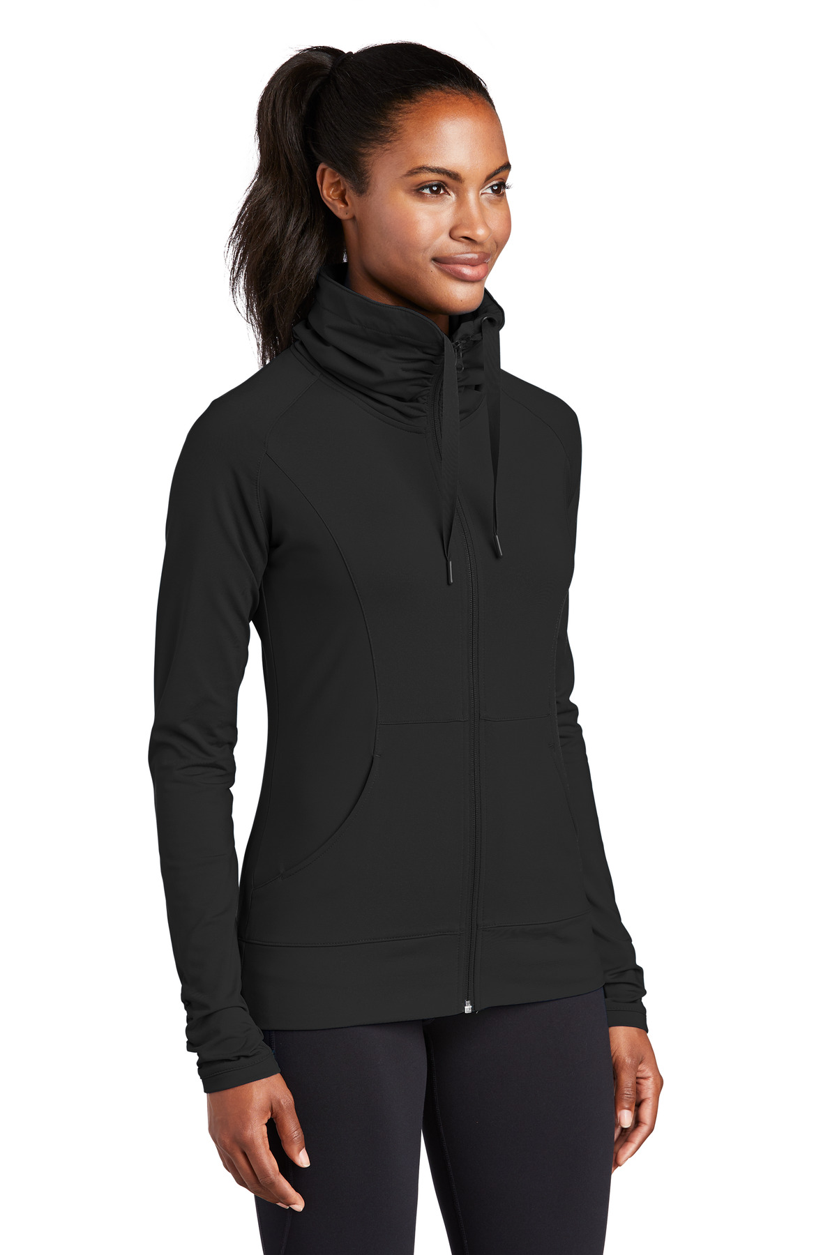 Sport-Tek Women's Sport-Wick Stretch Full-Zip Jacket. LST852