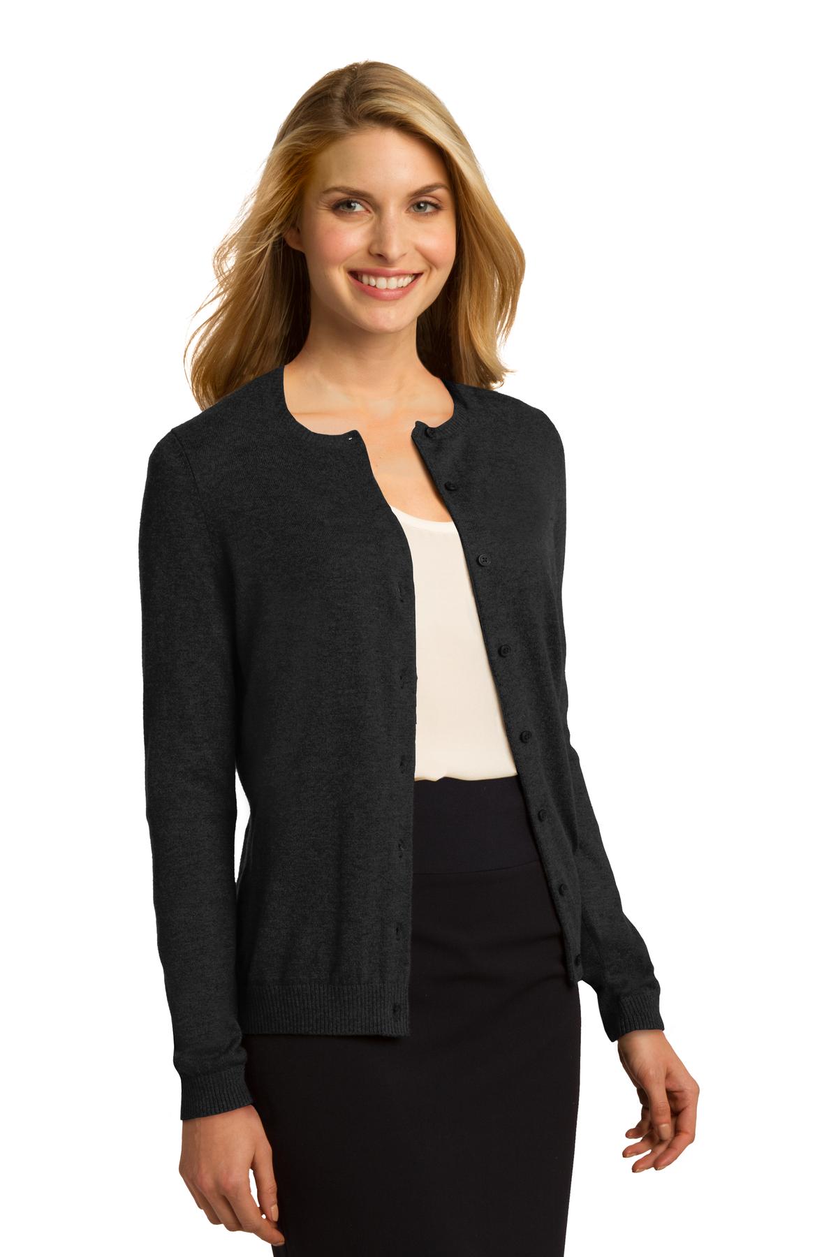 Port Authority Ladies Cardigan Sweater. LSW287
