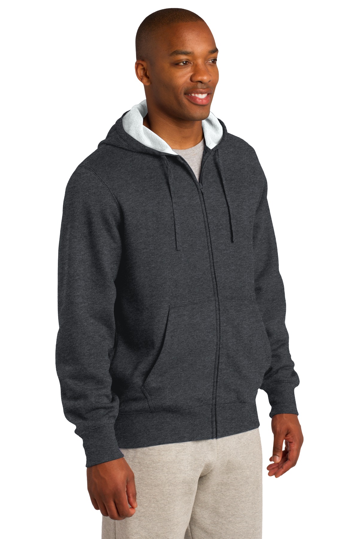 Sport-Tek Full-Zip Hooded Sweatshirt. ST258