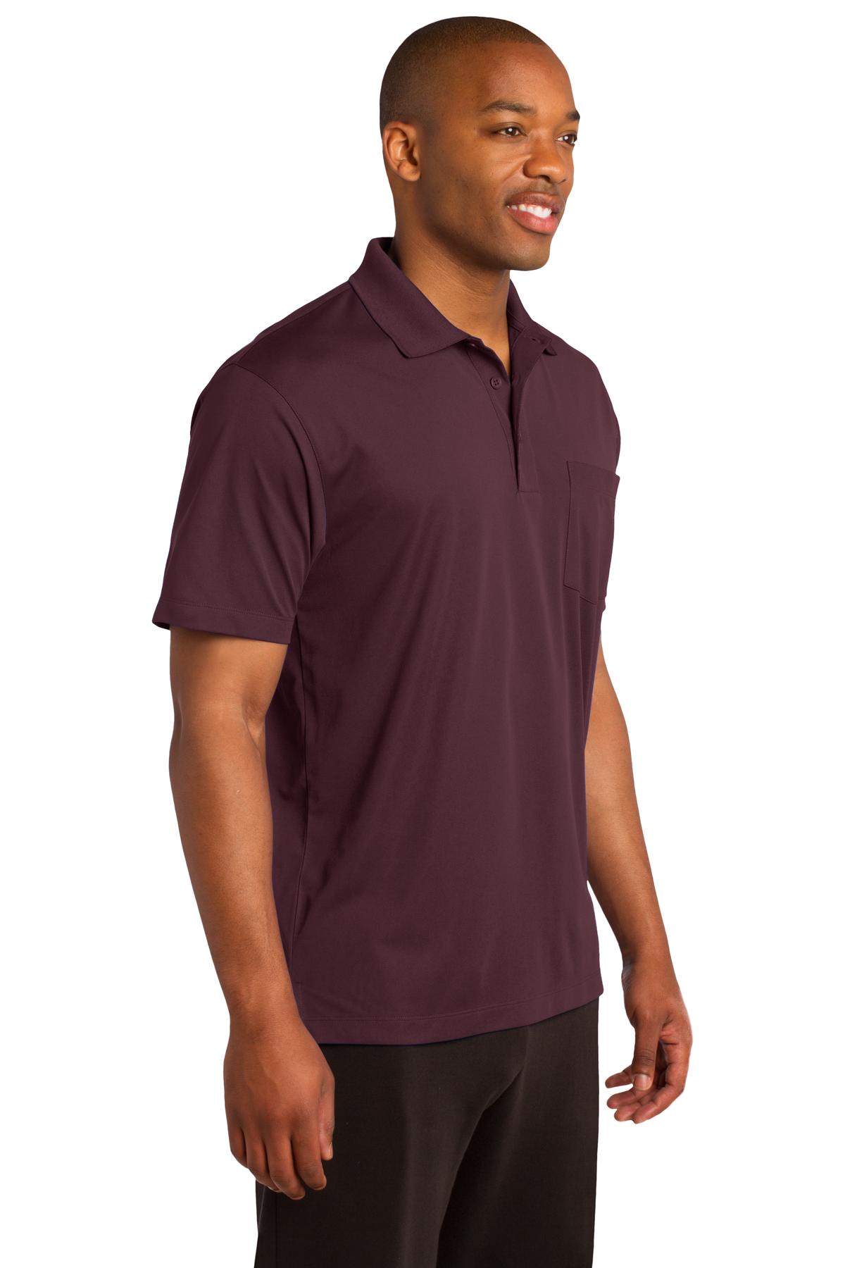 Sport-Tek Micropique Sport-Wick Pocket Polo. ST651