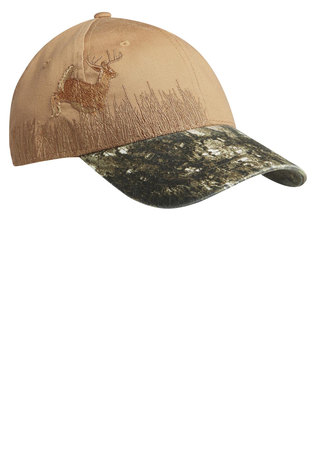 Port Authority Embroidered Camouflage Cap-Port Authority