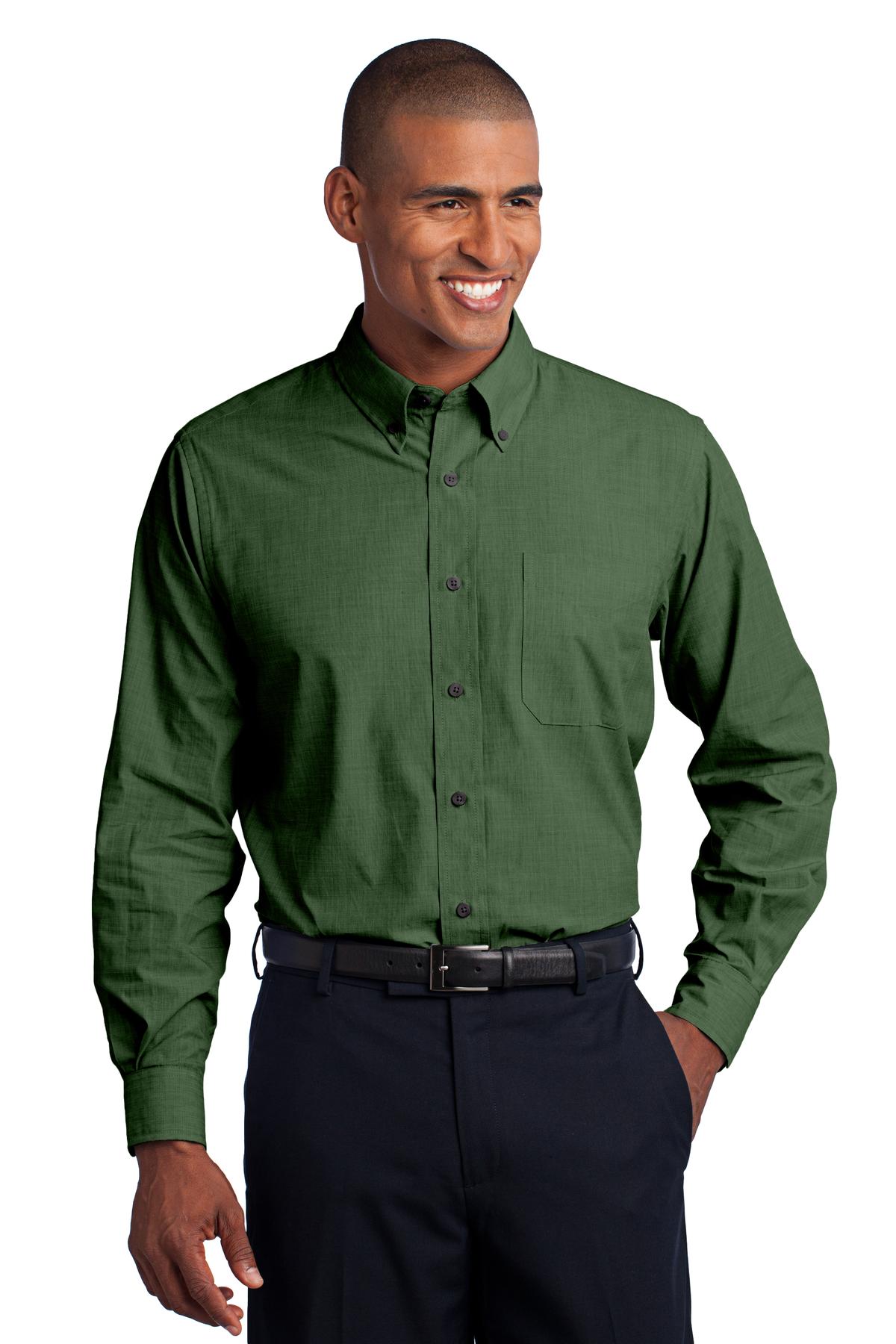 Port Authority ® Crosshatch Easy Care Shirt. S640 - Image 2