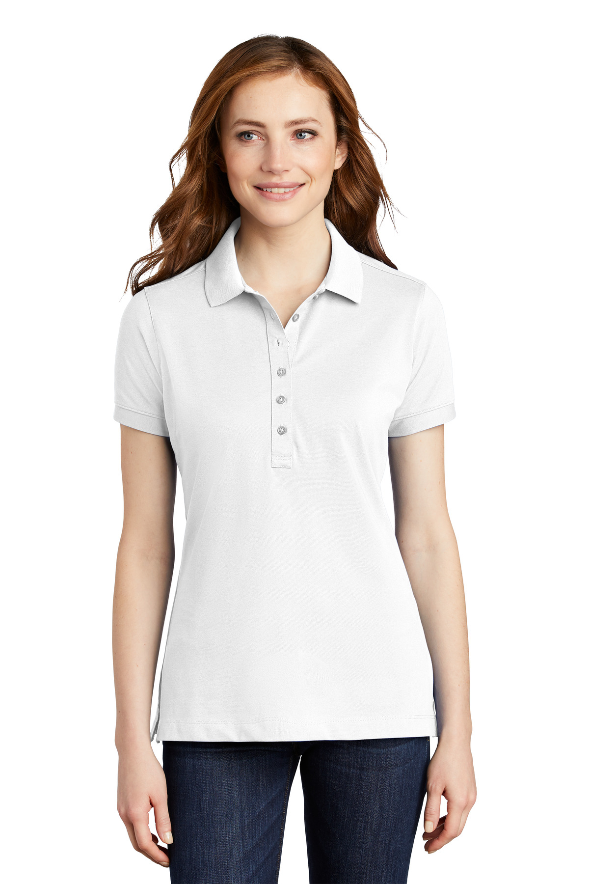 Port Authority ® Women's Stretch Pique Polo. L555 - Image 5