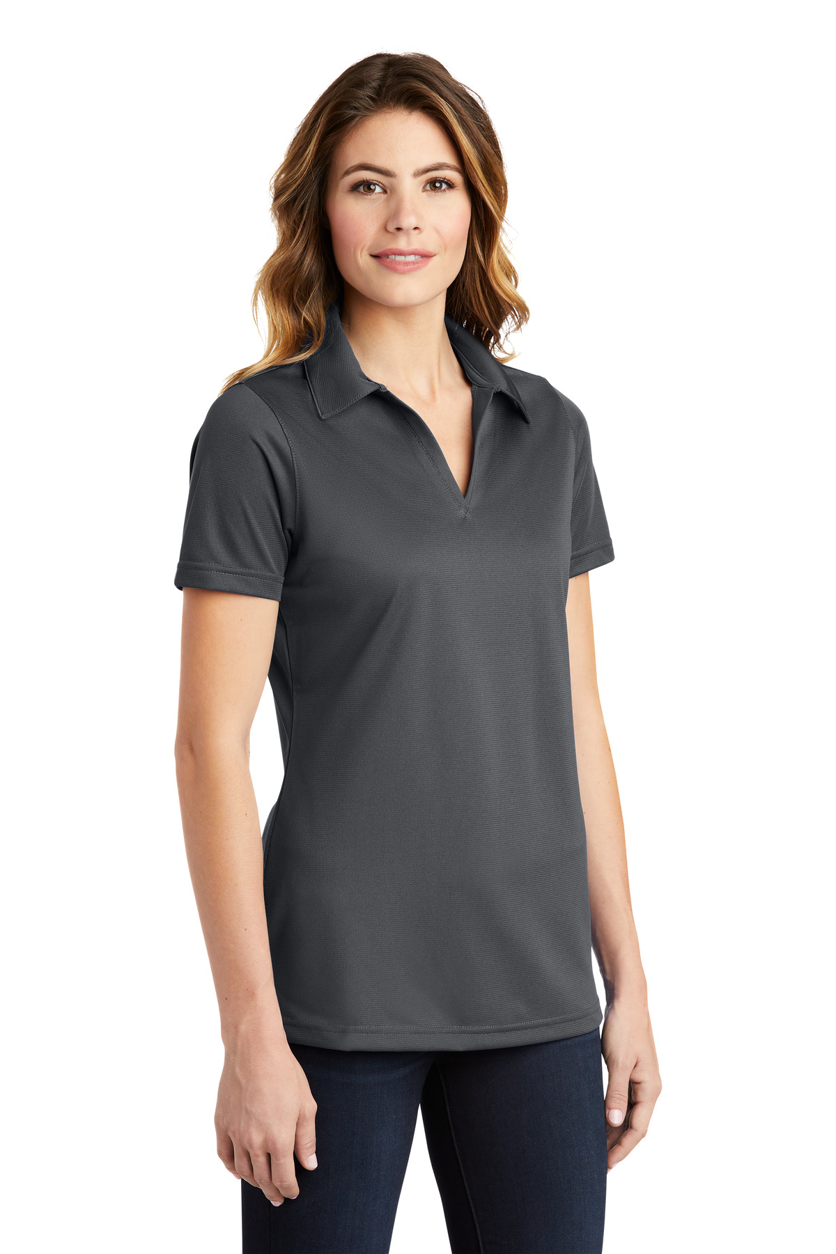 Sport-Tek Women's PosiCharge Active Textured Polo. LST690
