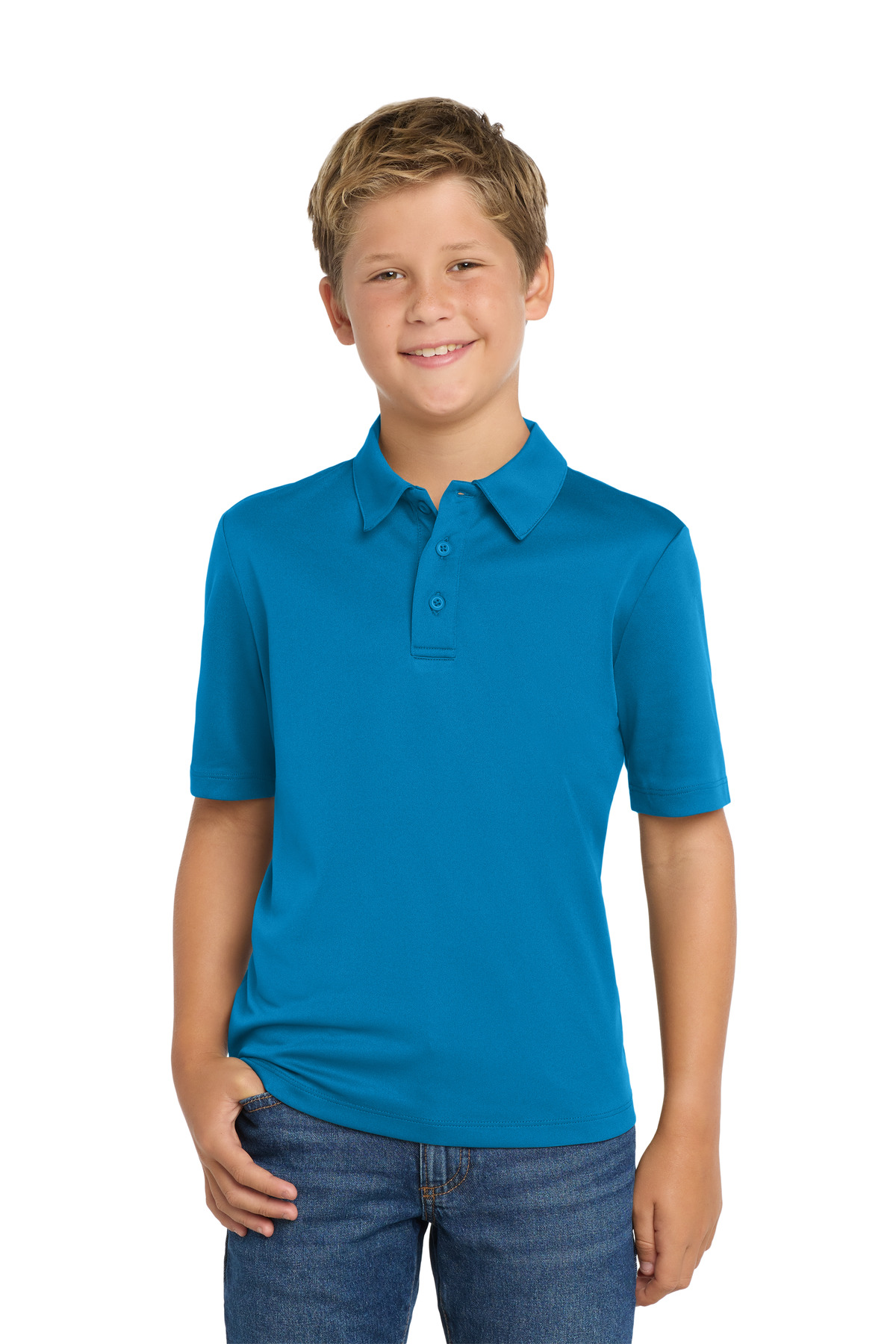 Port Authority Y540 Youth 100% Polyester Silk Touch Performance Polo Shirt - Picture 10 of 49