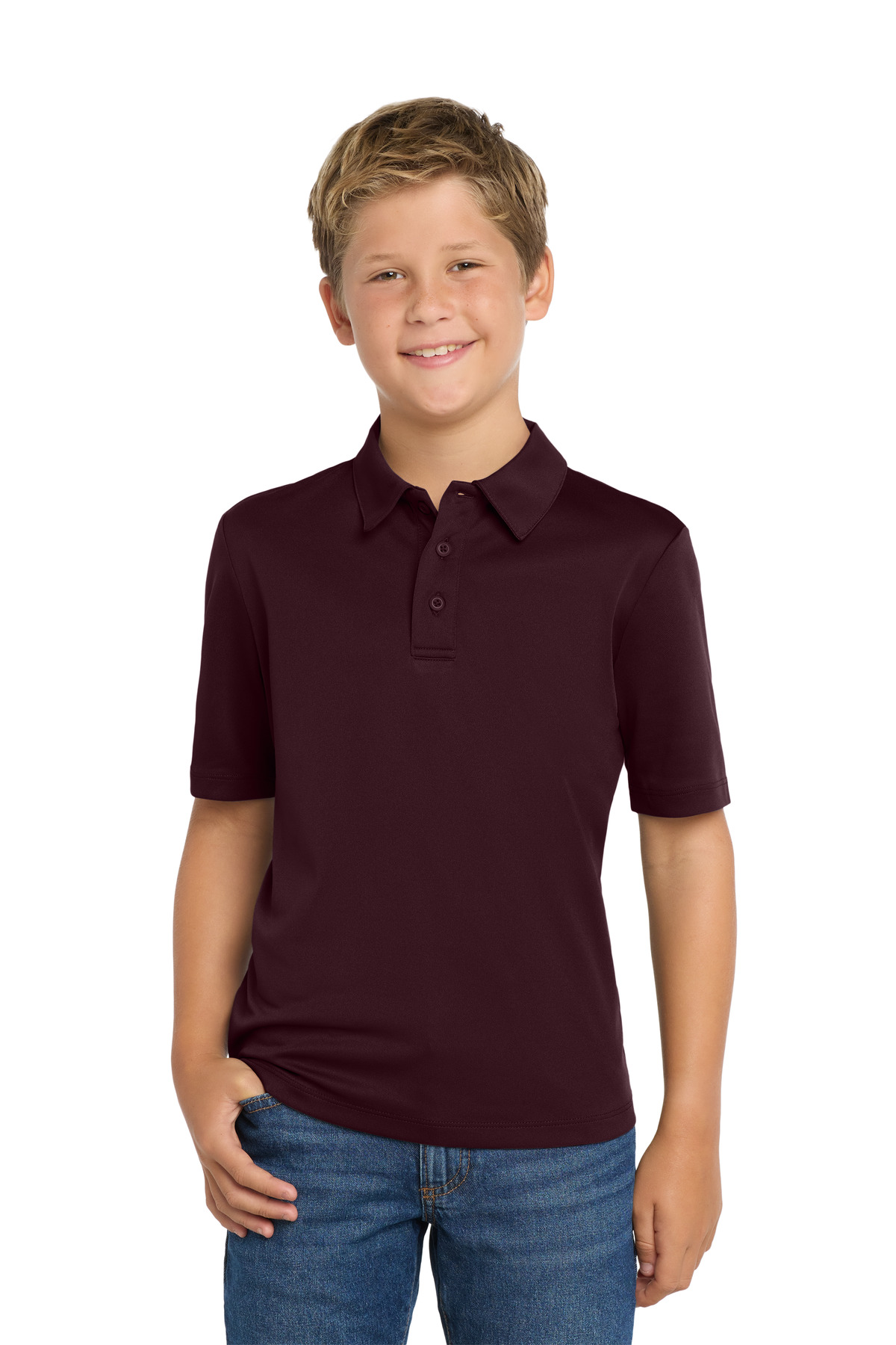 Port Authority Y540 Youth 100% Polyester Silk Touch Performance Polo Shirt - Picture 14 of 49