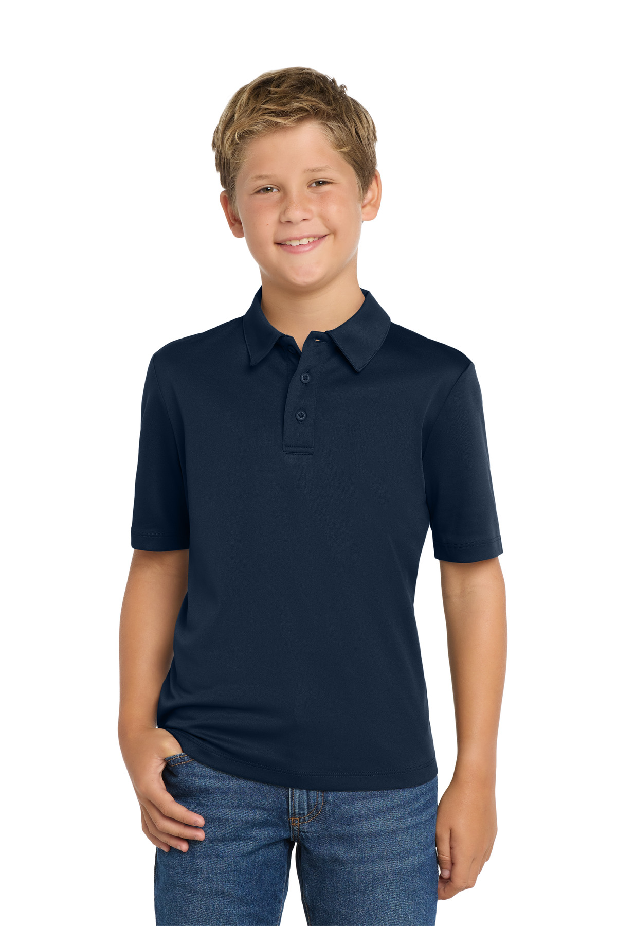 Port Authority Y540 Youth 100% Polyester Silk Touch Performance Polo Shirt - Picture 18 of 49