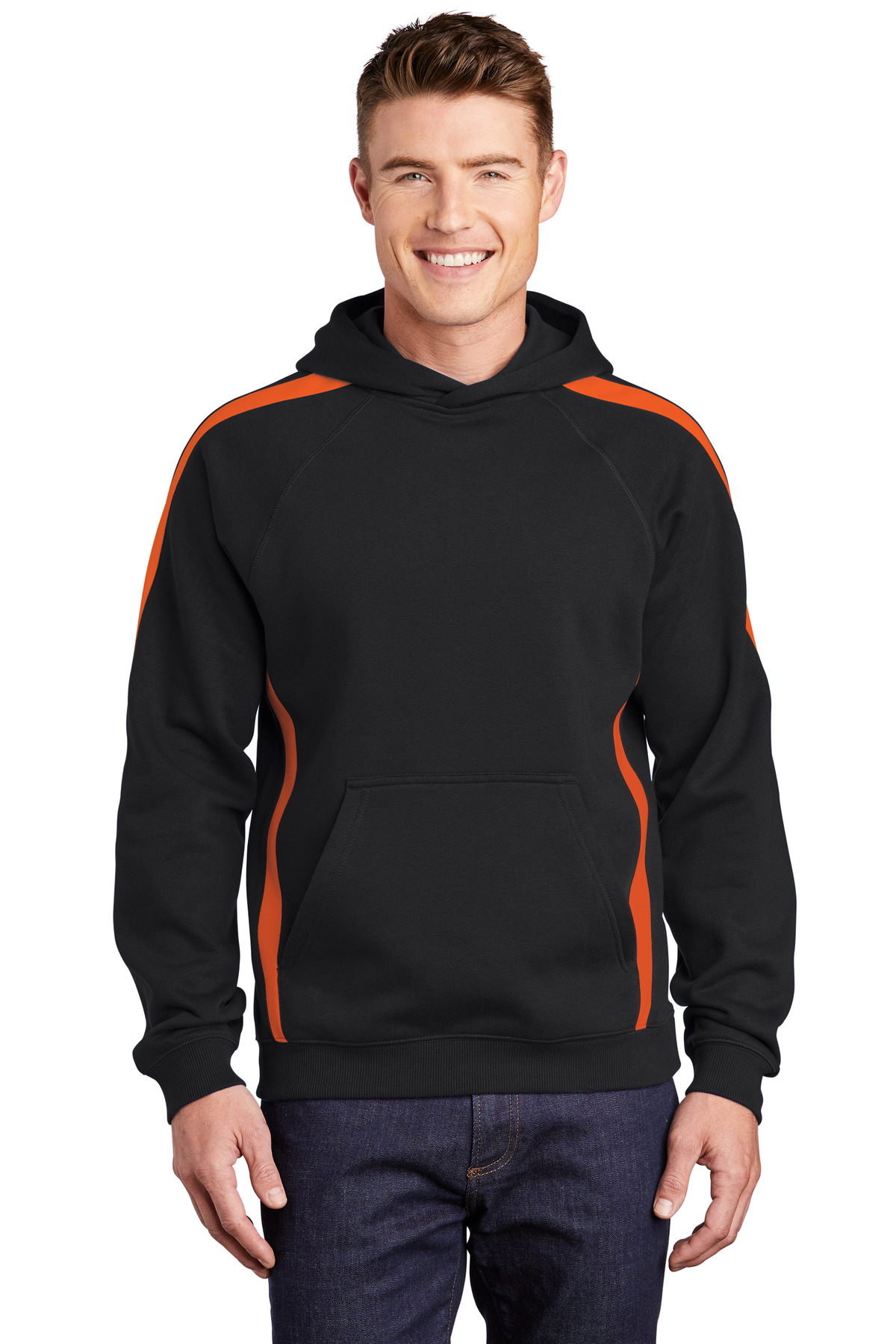 Sport-Tek Sleeve Stripe Pullover Hooded Sweatshirt - ST265