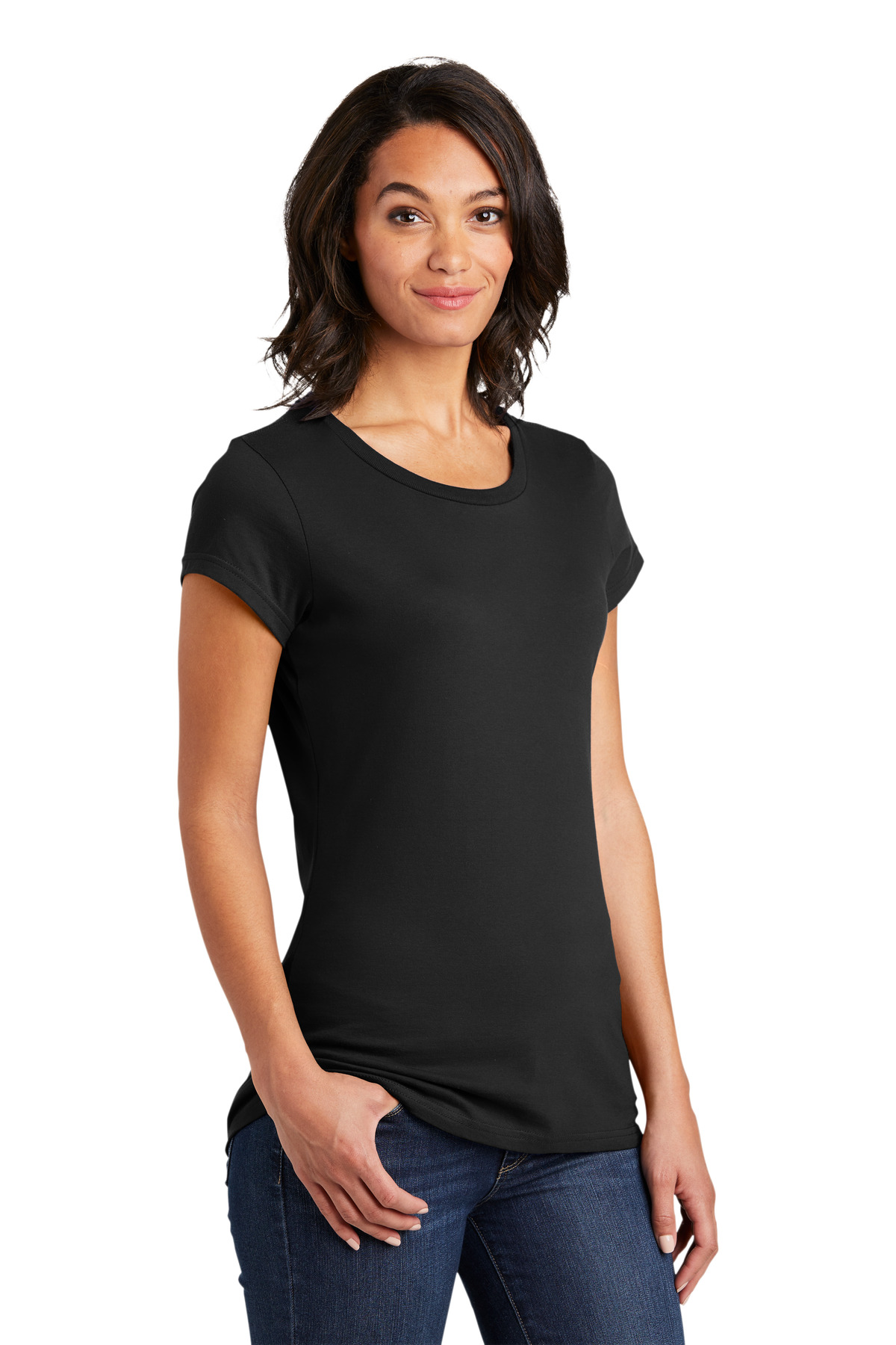 District Women's Fitted Very Important Tee . DT6001