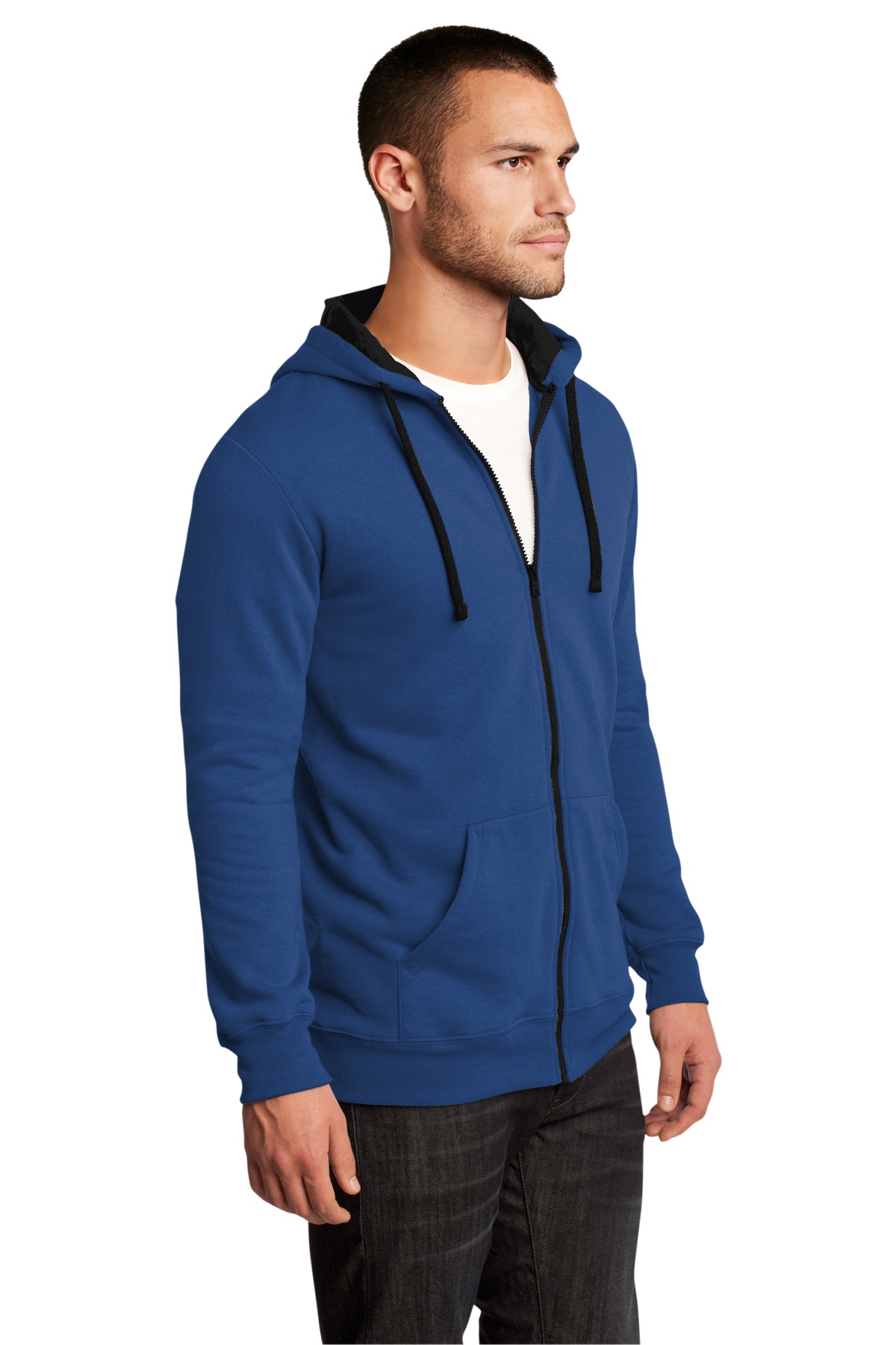 District The Concert Fleece Full-Zip Hoodie. DT800