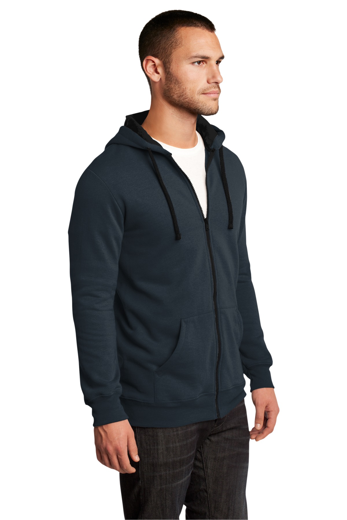 District The Concert Fleece Full-Zip Hoodie. DT800