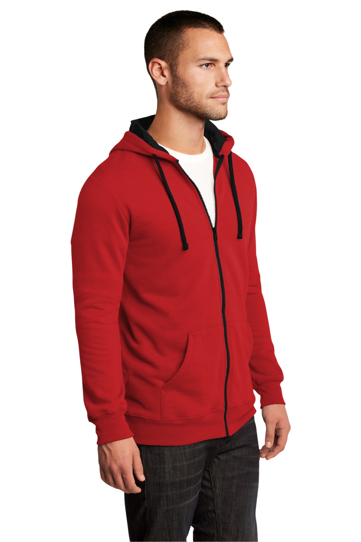 District The Concert Fleece Full-Zip Hoodie. DT800