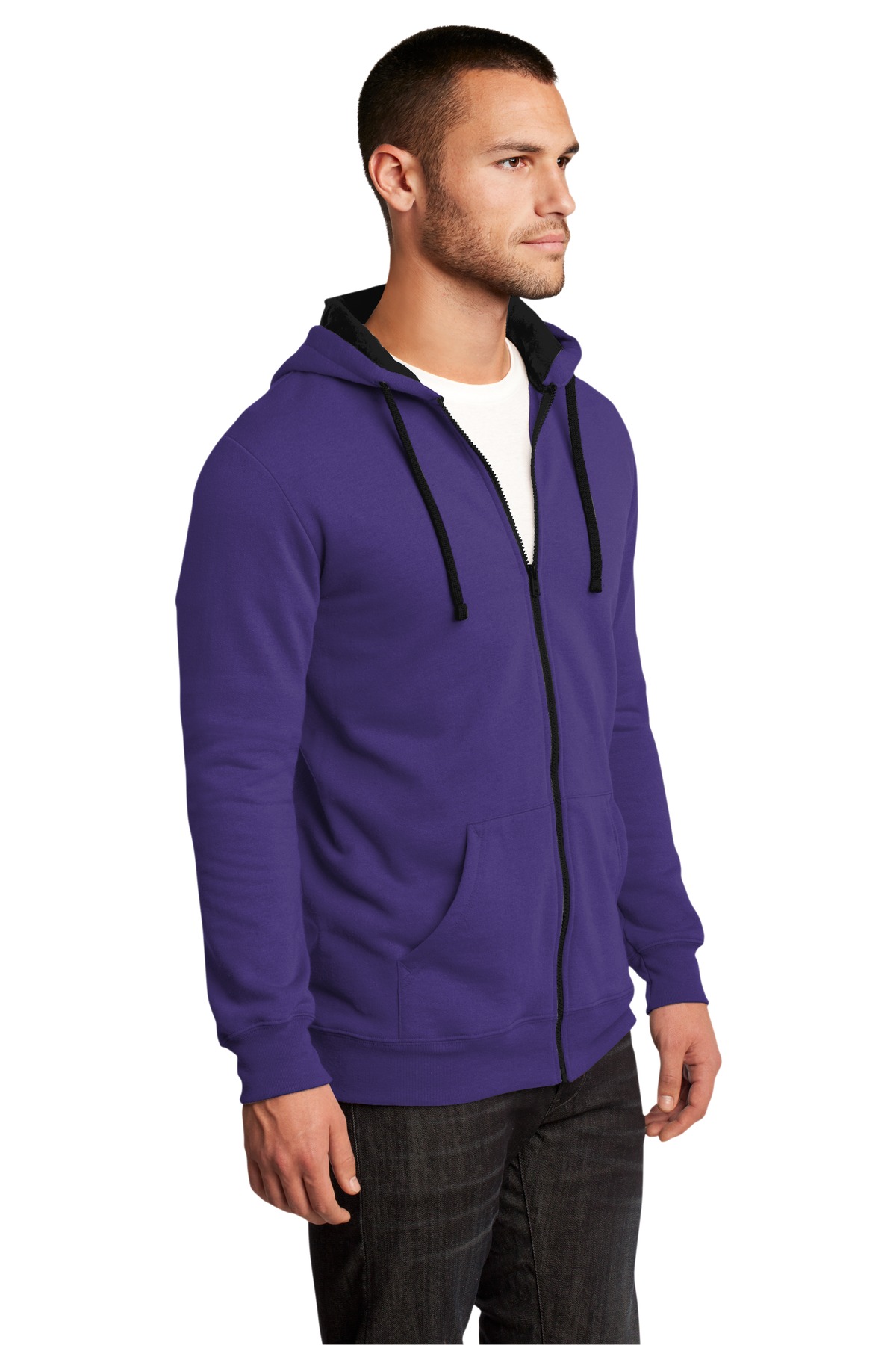 District The Concert Fleece Full-Zip Hoodie. DT800
