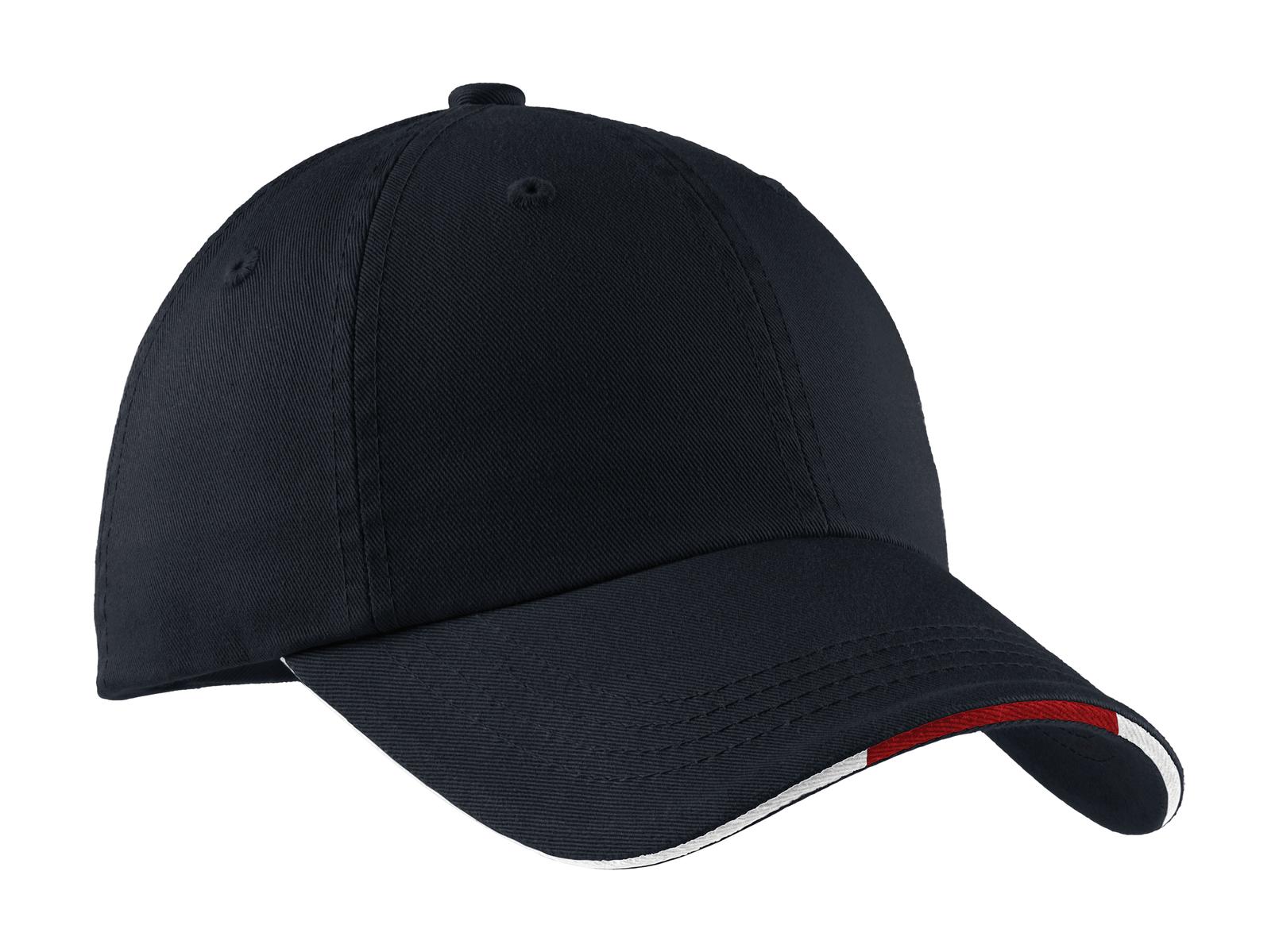 Port Authority ® Sandwich Bill Cap with Striped Closure. C830 - Image 5