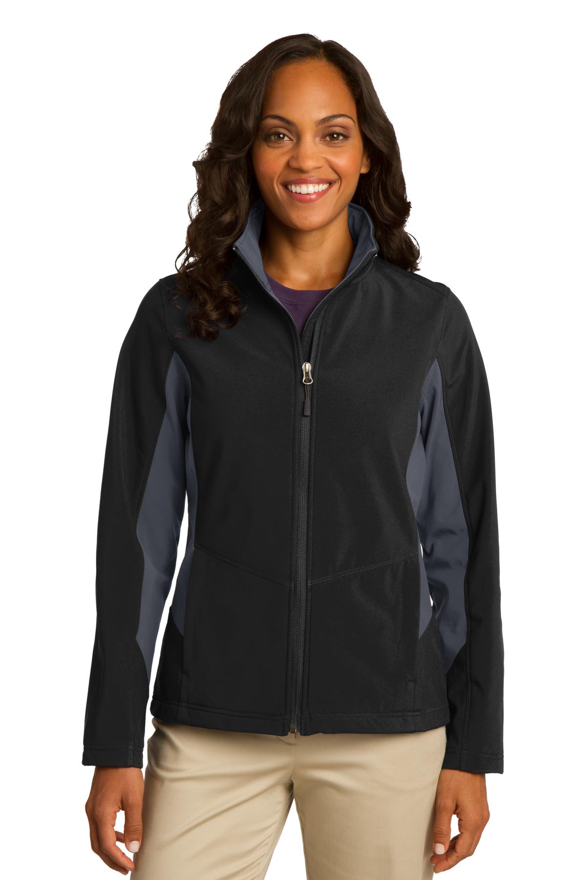 Port Authority Ladies Outerwear for Hospitality ® Ladies Core Colorblock Soft Shell Jacket.-Port Authority