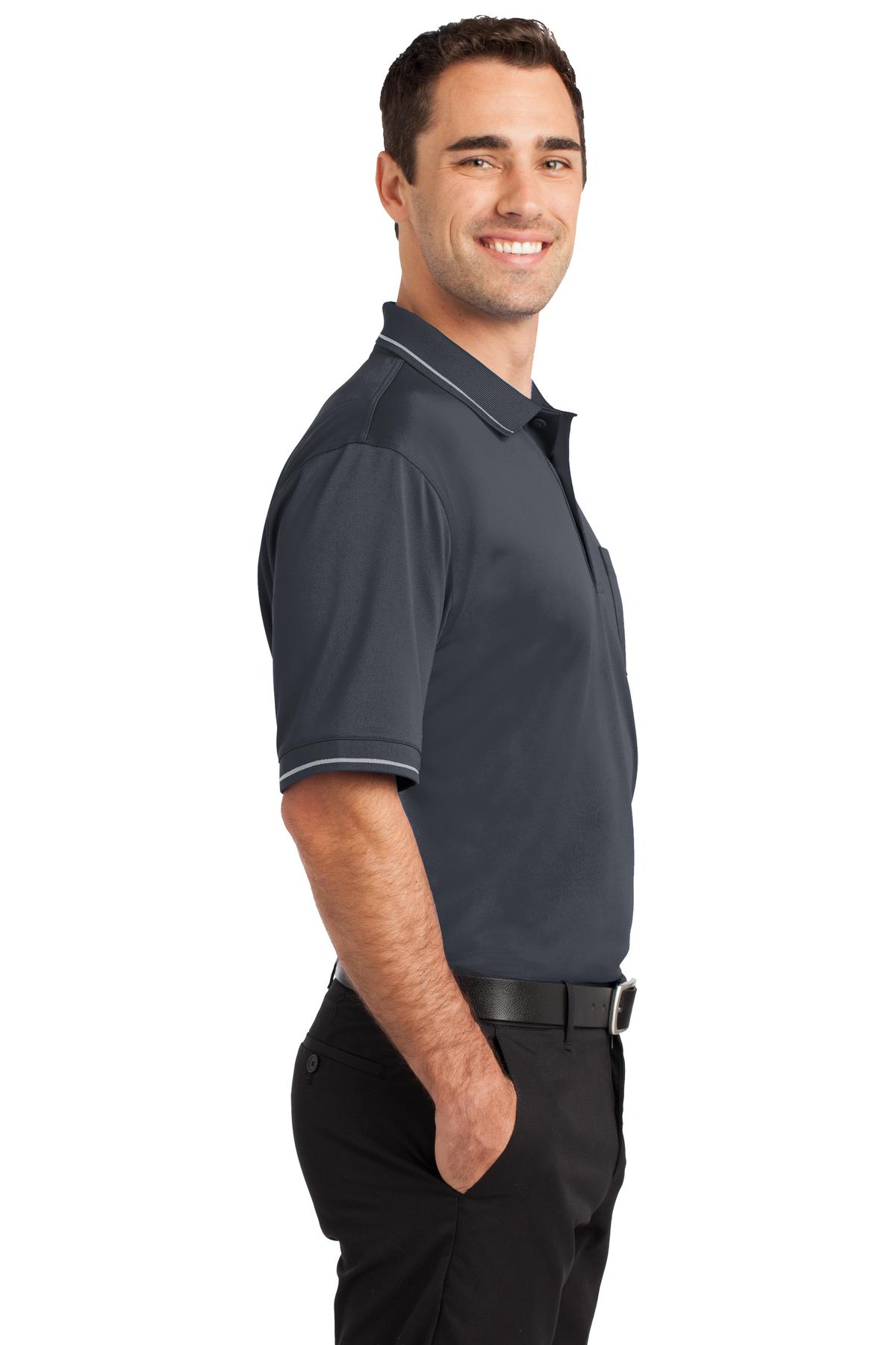 CornerStone Select Snag-Proof Tipped Pocket Polo. CS415