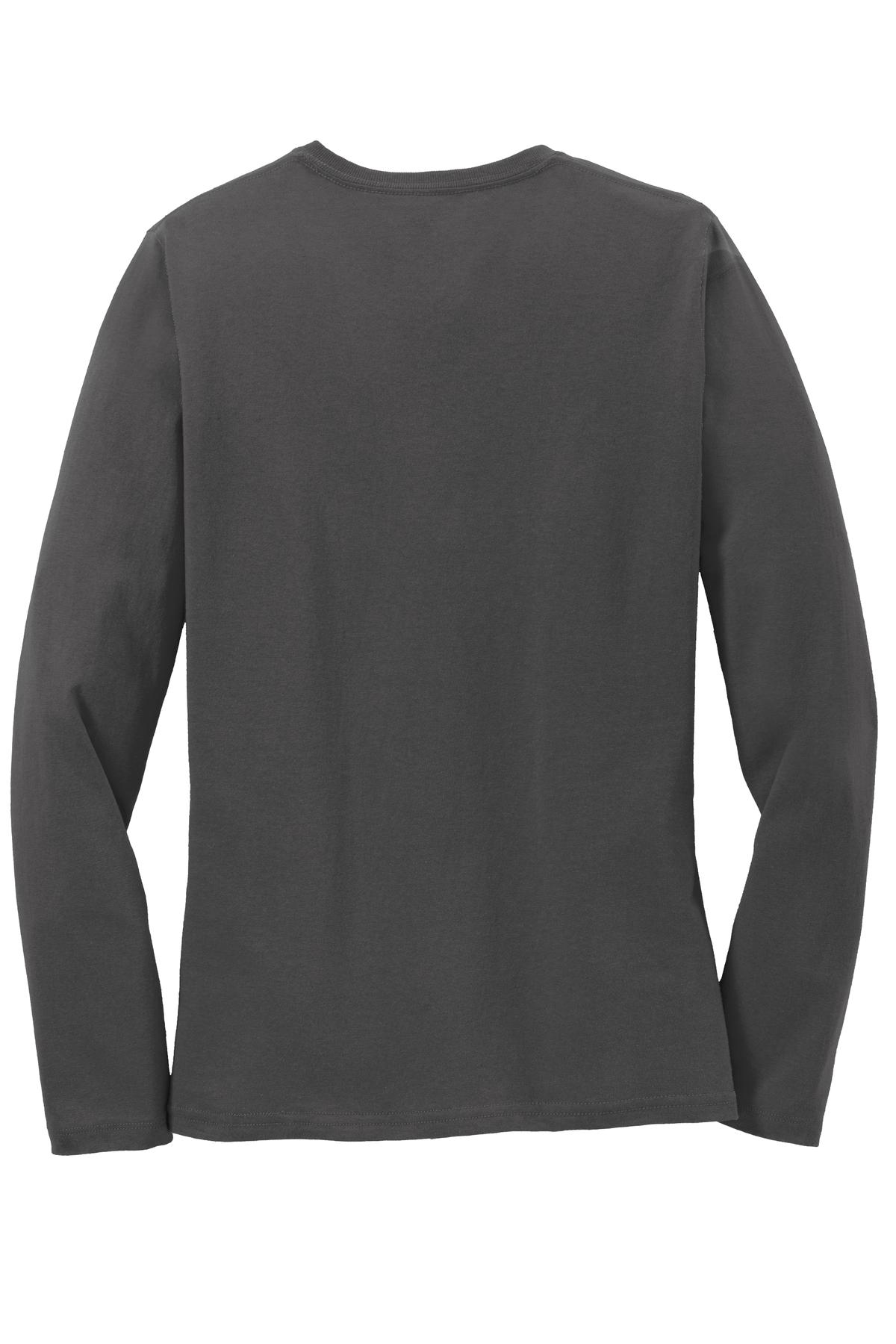 Port & Company Ladies Long Sleeve Core Cotton Tee - Bild 20 von 56