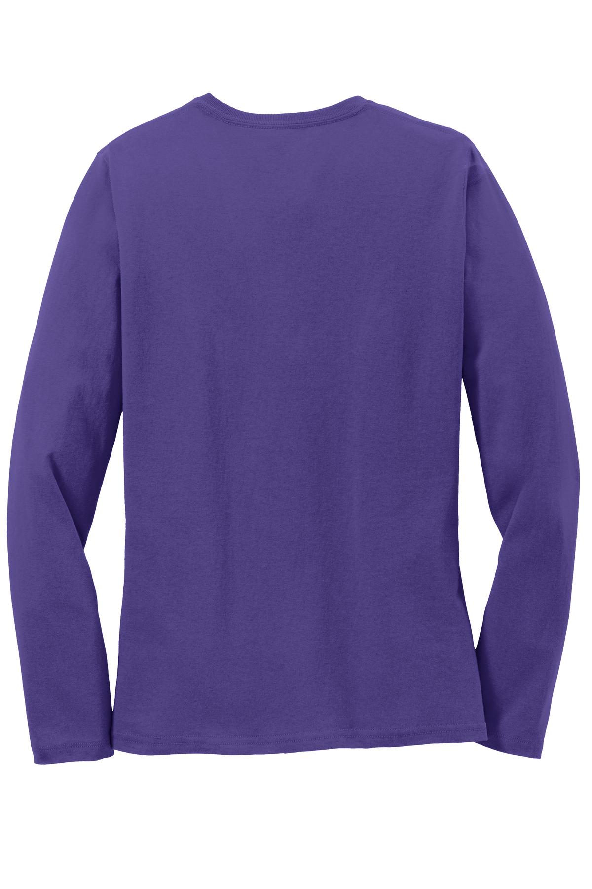 Port & Company Ladies Long Sleeve Core Cotton Tee - Bild 40 von 56