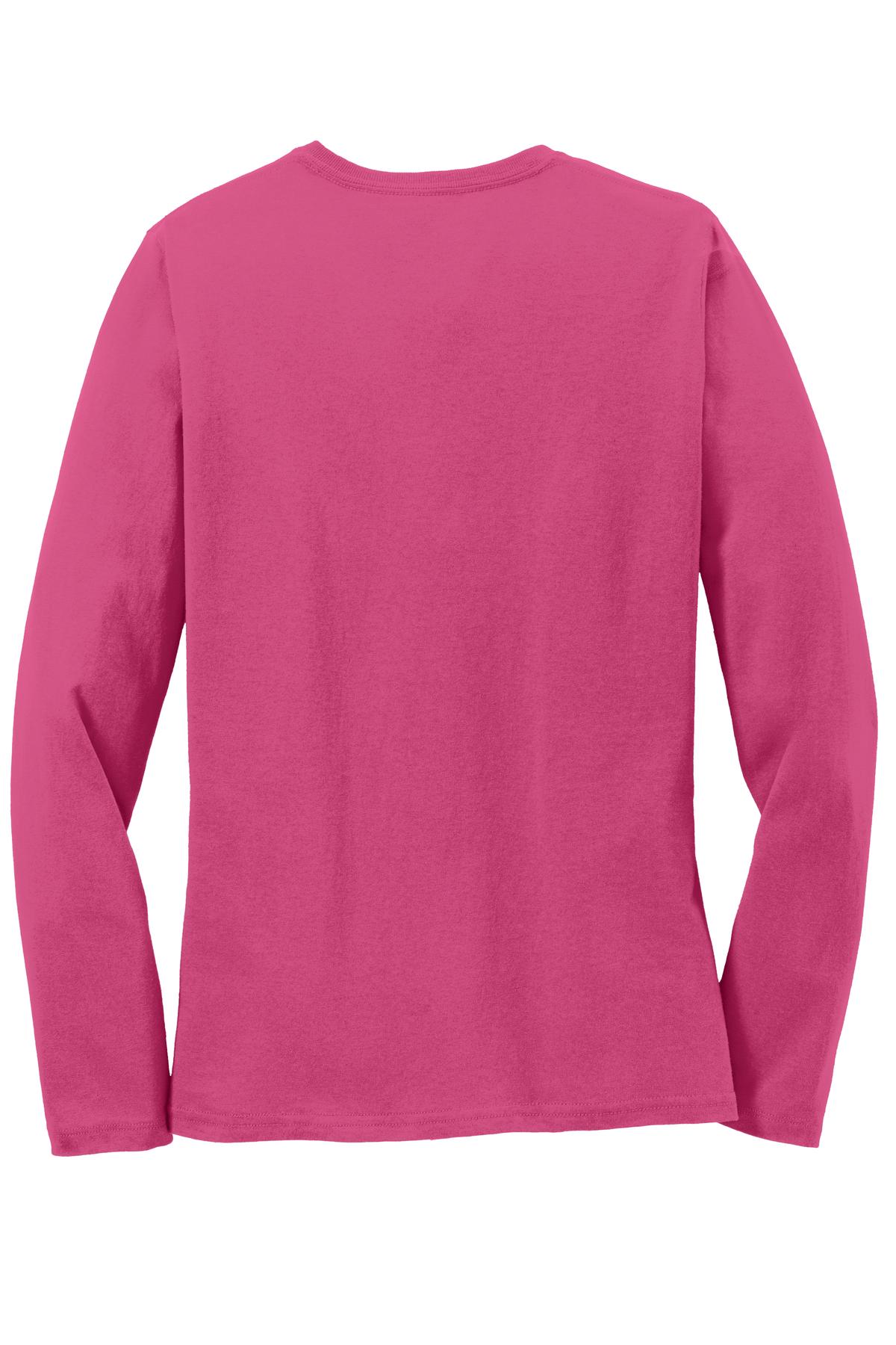 Port & Company Women's Long Sleeve Core Cotton Tee. LPC54LS