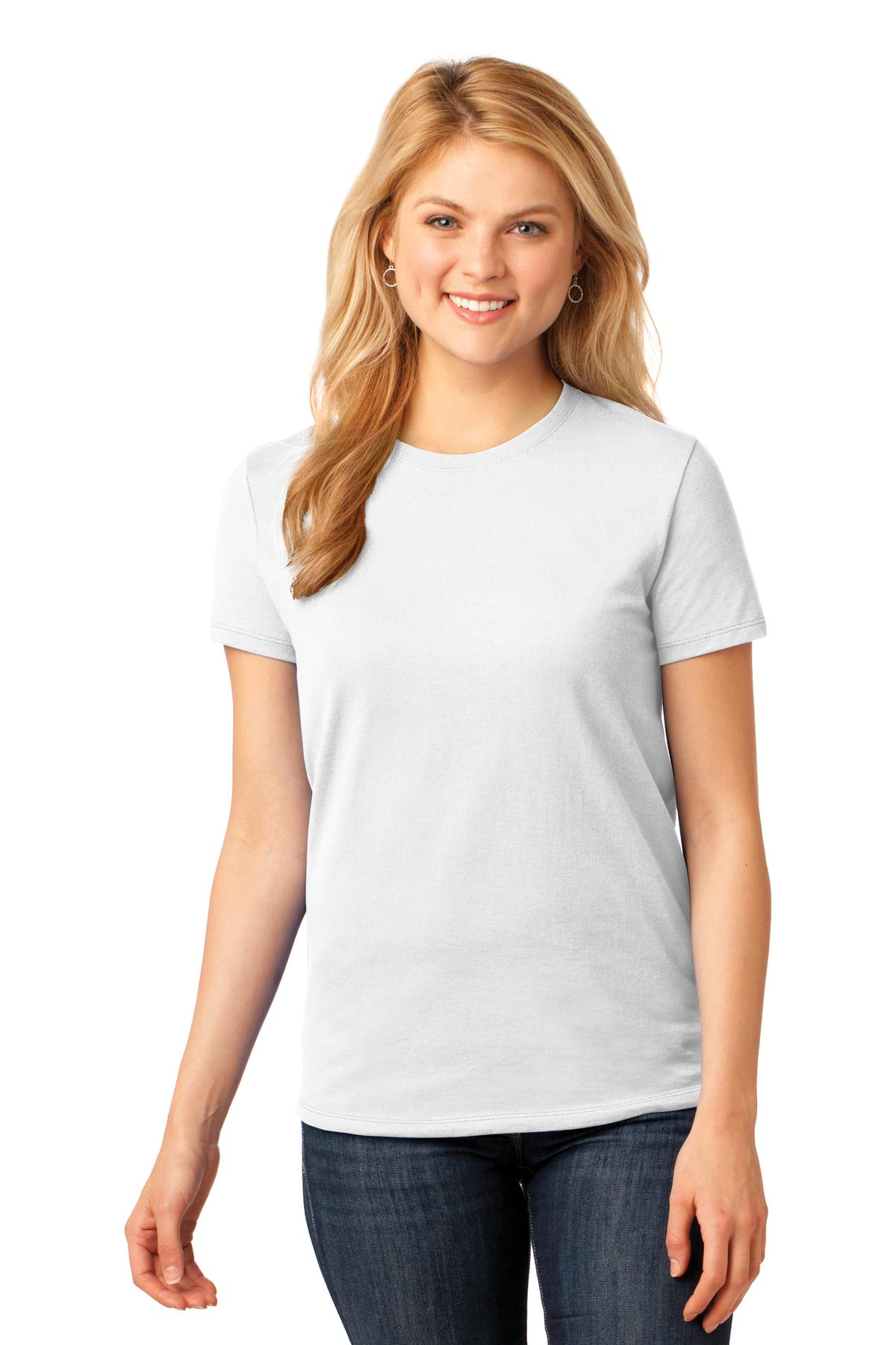 Port & Company Ladies Hospitality T-Shirts ® Ladies Core Cotton Tee.-Port & Company
