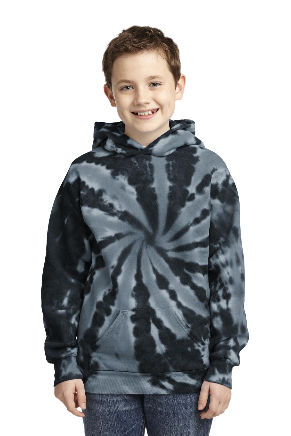 Port & Company Youth Sweatshirts & Fleece for Hospitality ® Youth Tie-Dye Pullover Hooded Sweatshirt.-Port & Company