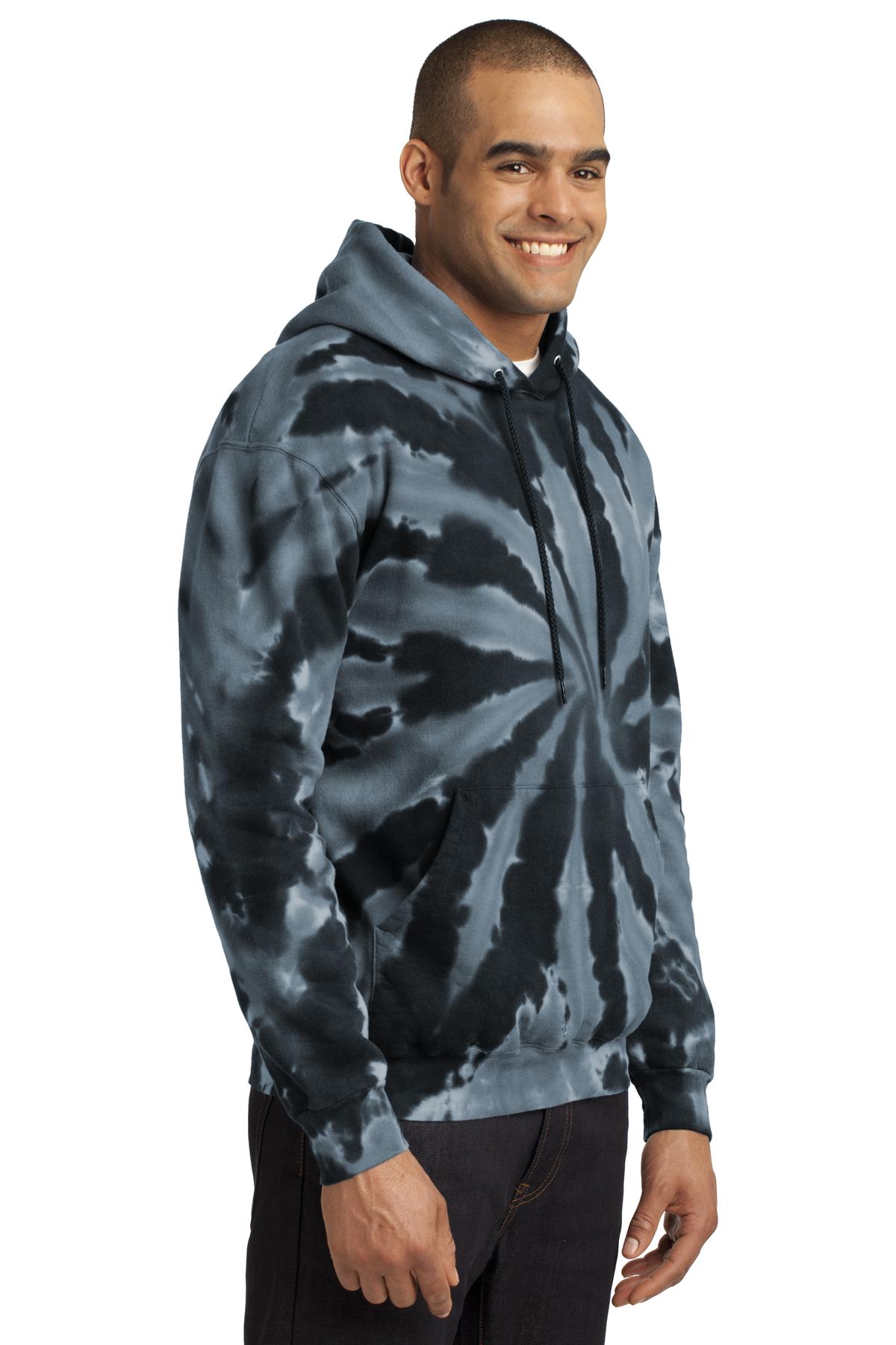 Port & Company Tie-Dye Pullover Hooded Sweatshirt. PC146