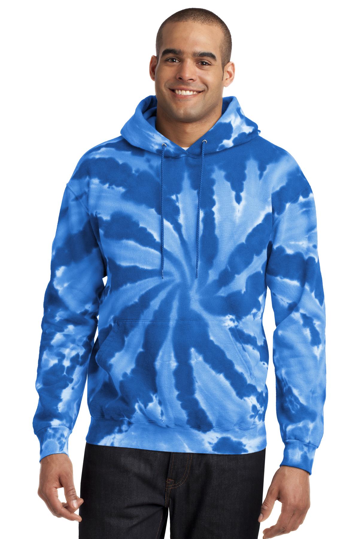 Port and Company Tie-Dye Pullover Hooded Sweatshirt. PC146