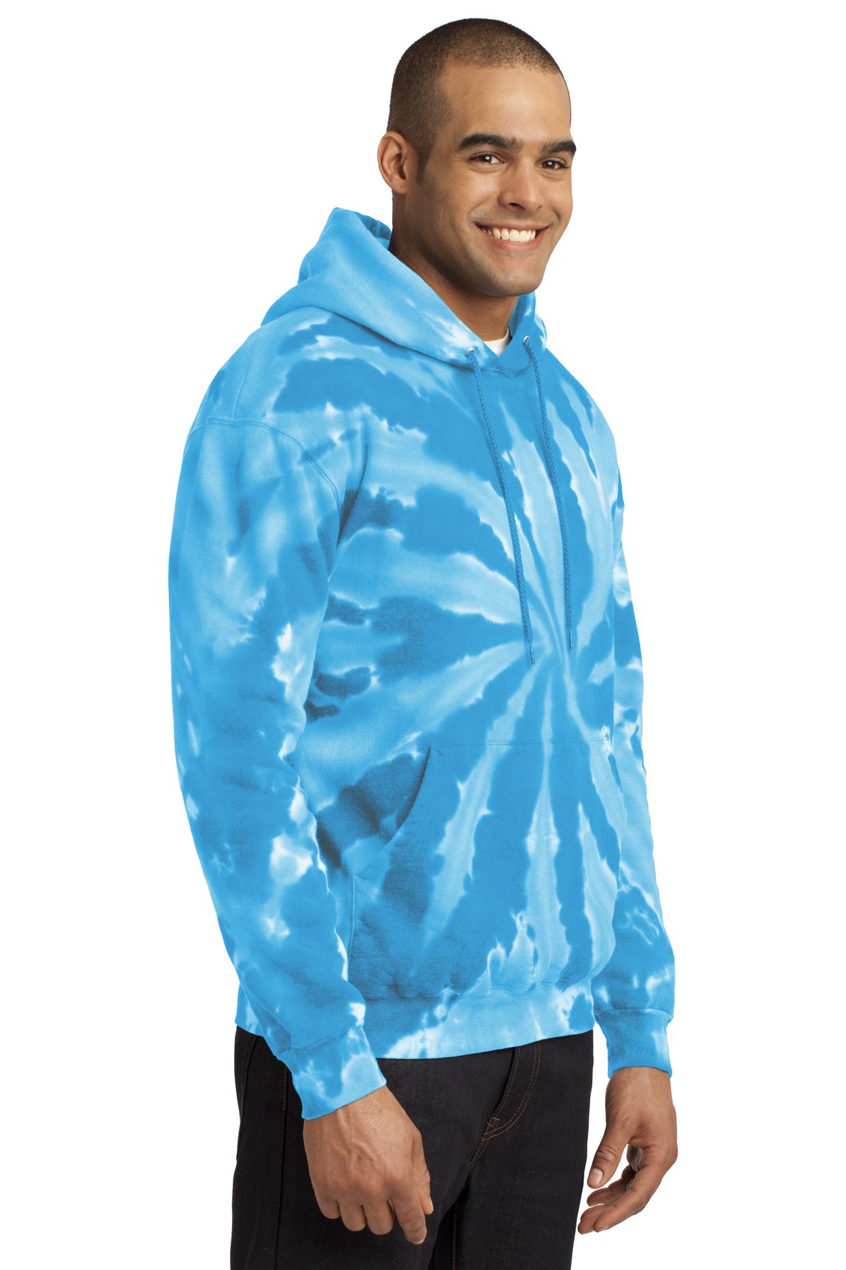 Port & Company Tie-Dye Pullover Hooded Sweatshirt. PC146