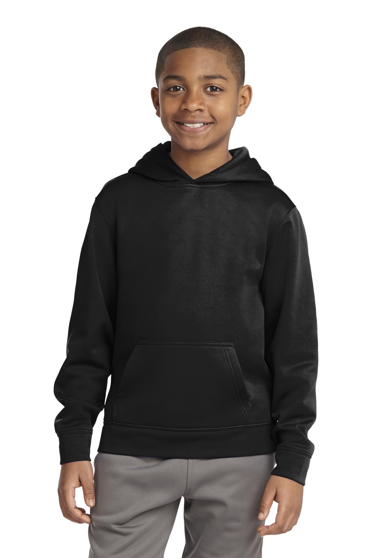Sport-Tek Youth Sweatshirts & Fleece for Hospitality ® Youth Sport-Wick® Fleece Hooded Pullover.-Sport-Tek