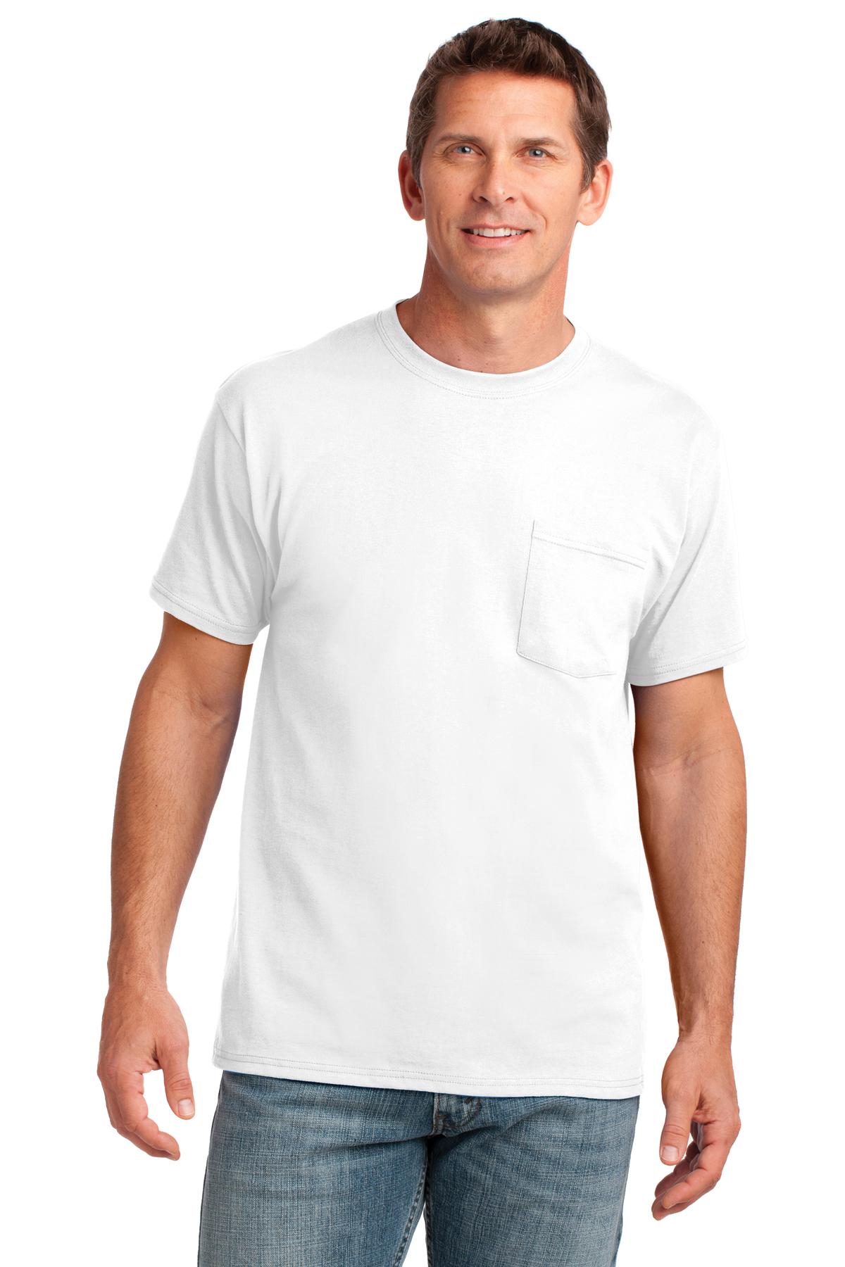 Port & Company Hospitality T-Shirts ® Core Cotton Pocket Tee.-Port & Company