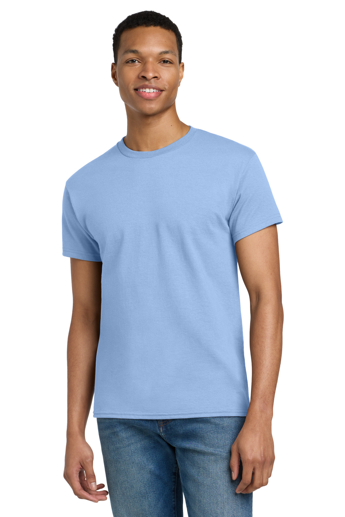 Gildan ® - Ultra Cotton ® 100% US Cotton T-Shirt. 2000 - Light Blue