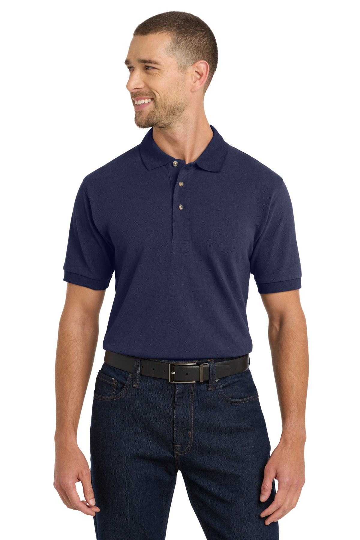 Port Authority Heavyweight Cotton Pique Polo. K420