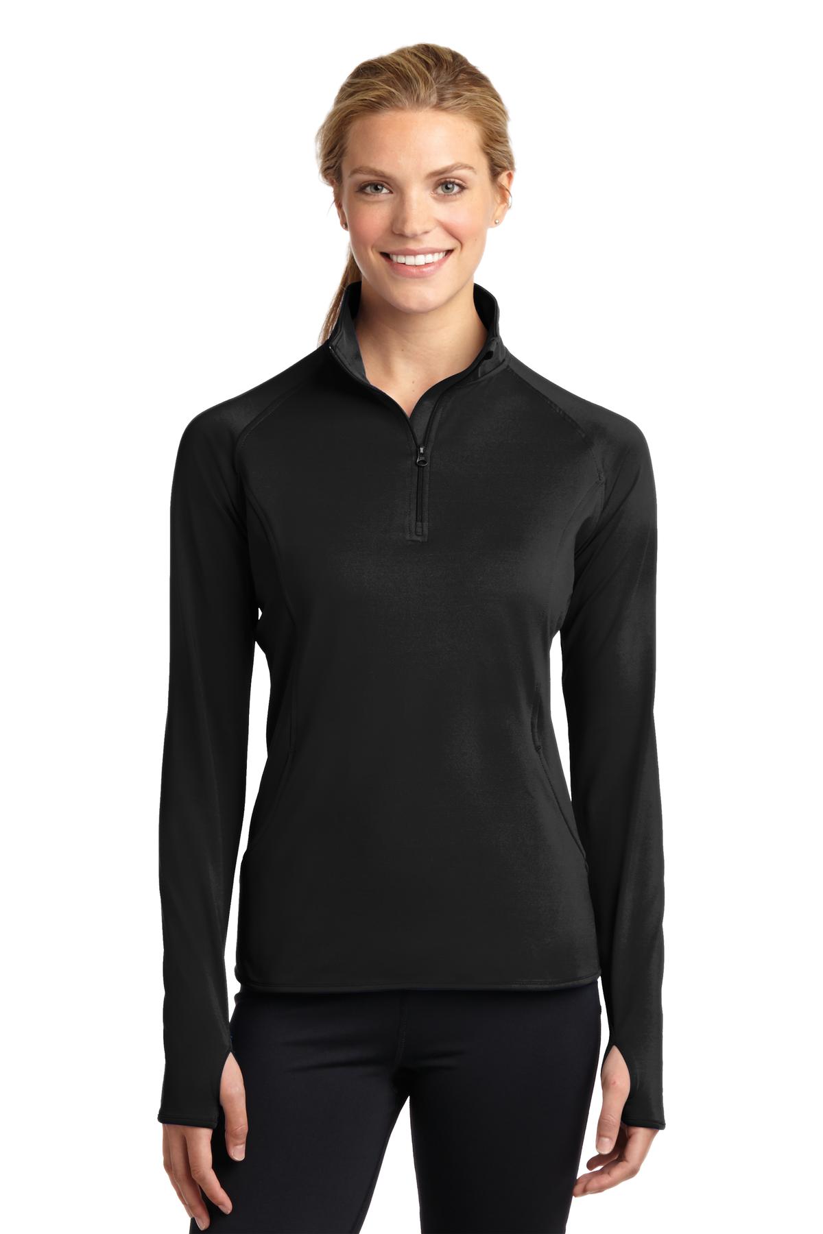 Sport-Tek Ladies Sweatshirts&Fleece Hospitality Activewear ® Ladies Sport-Wick® Stretch 1/2-Zip Pullover.-Sport-Tek