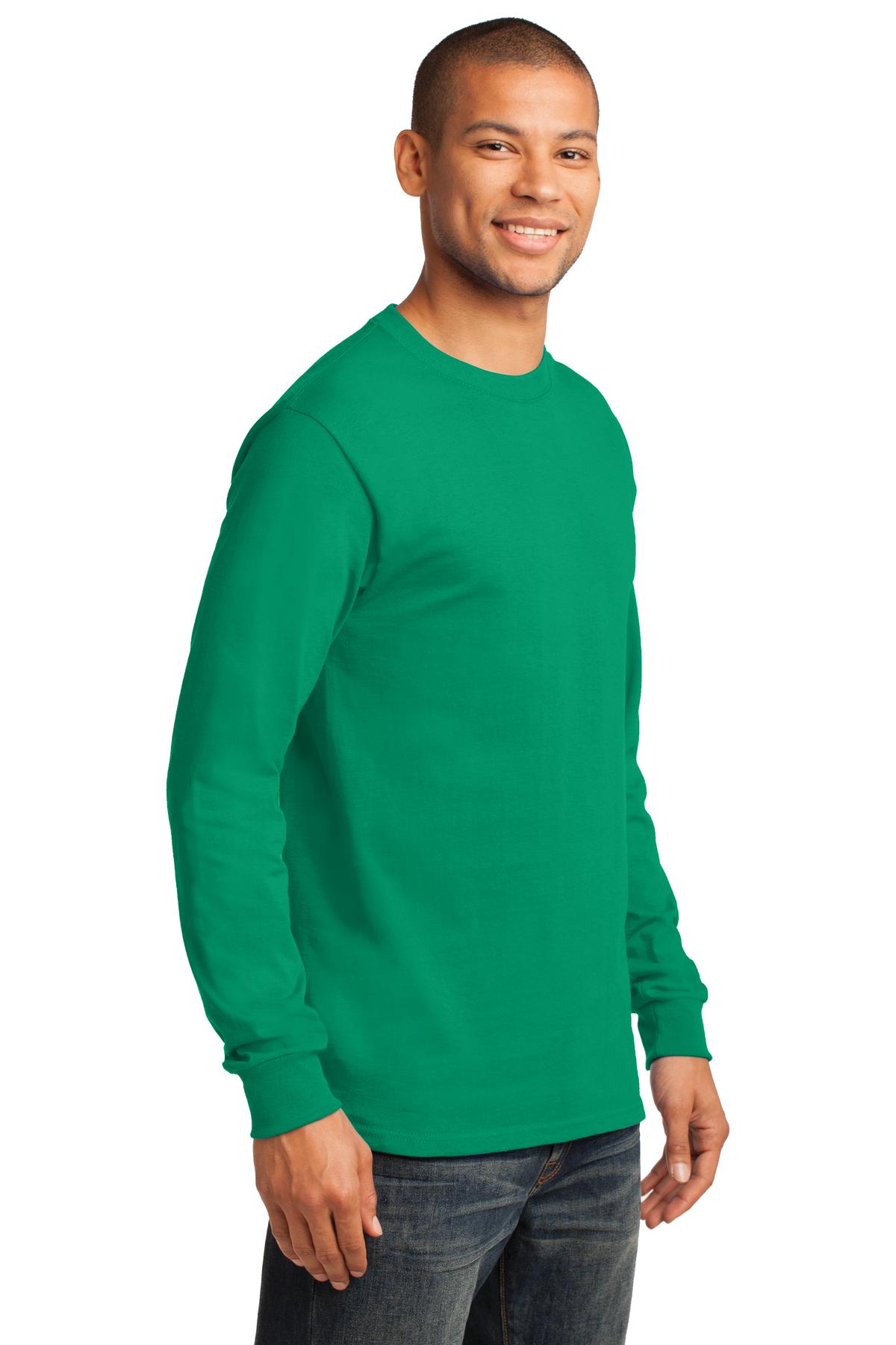 Port & Co Long Sleeve Essential Tee. PC61LS