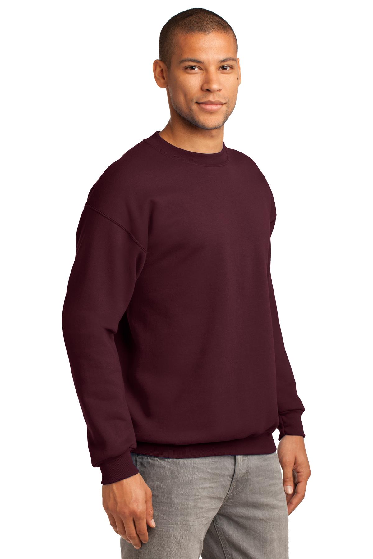 Port & Co Tall Essential Fleece Crewneck Sweatshirt. PC90T