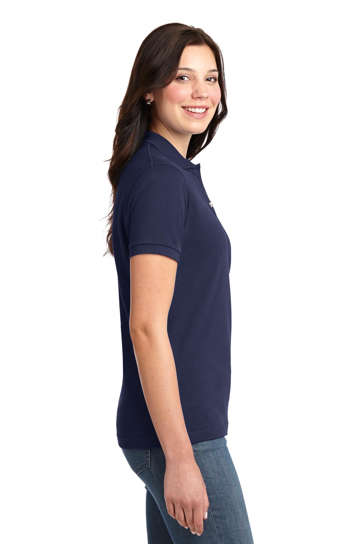 Port Authority Ladies Heavyweight Cotton Pique Polo. L420