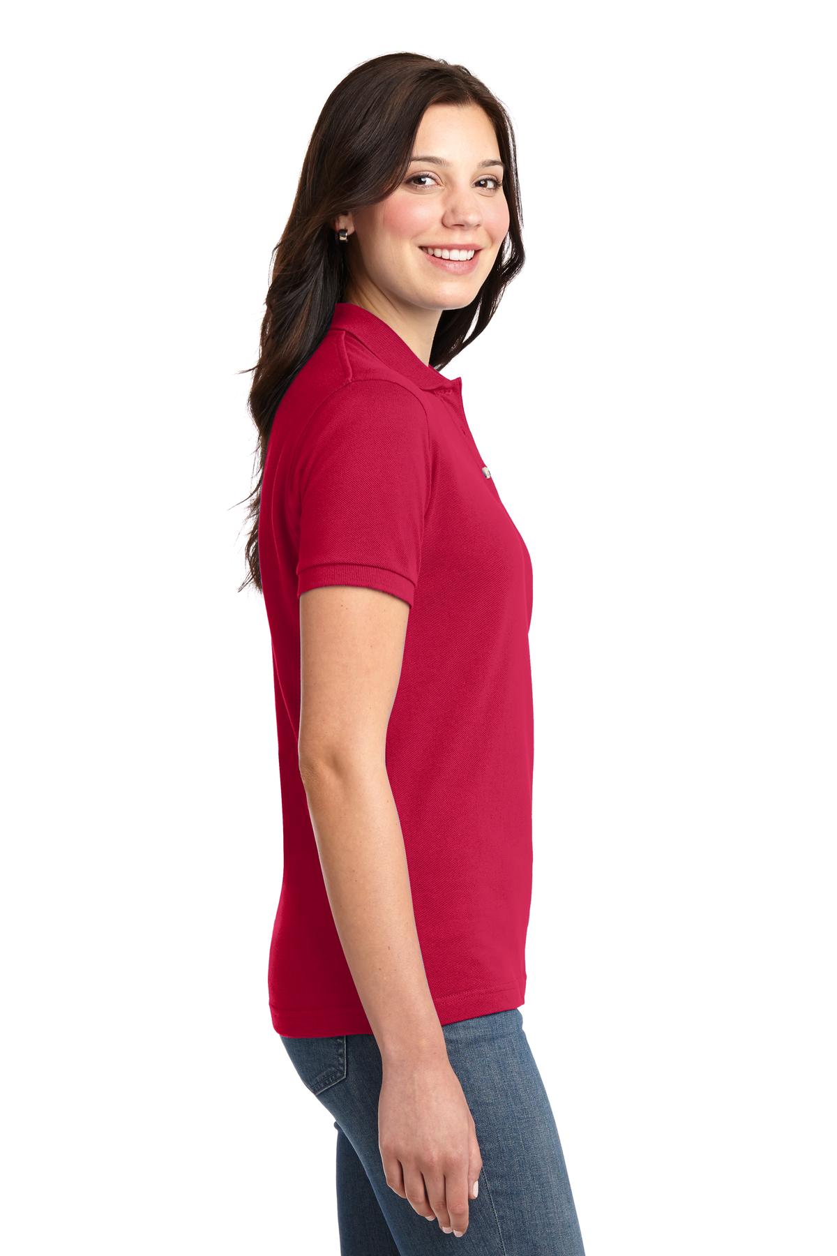 Port Authority Women's Heavyweight Cotton Pique Polo. L420