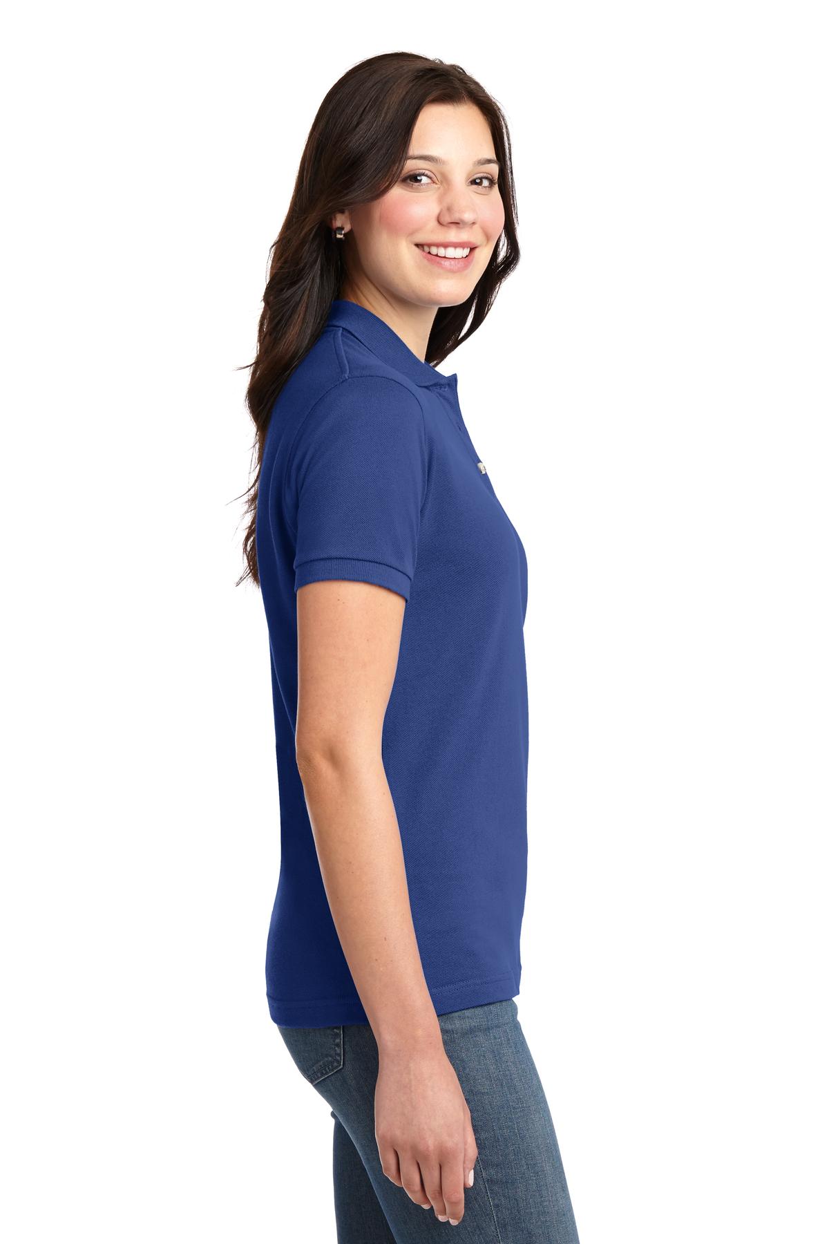 Port Authority Women's Heavyweight Cotton Pique Polo. L420