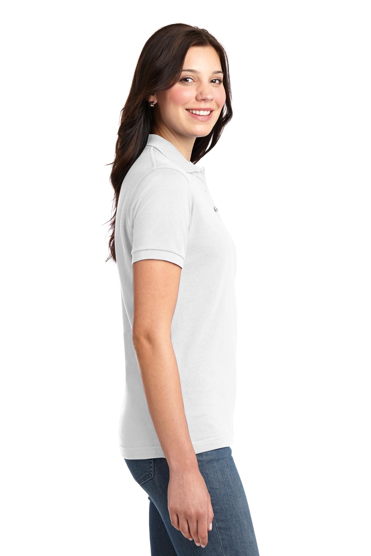 Port Authority Women's Heavyweight Cotton Pique Polo. L420