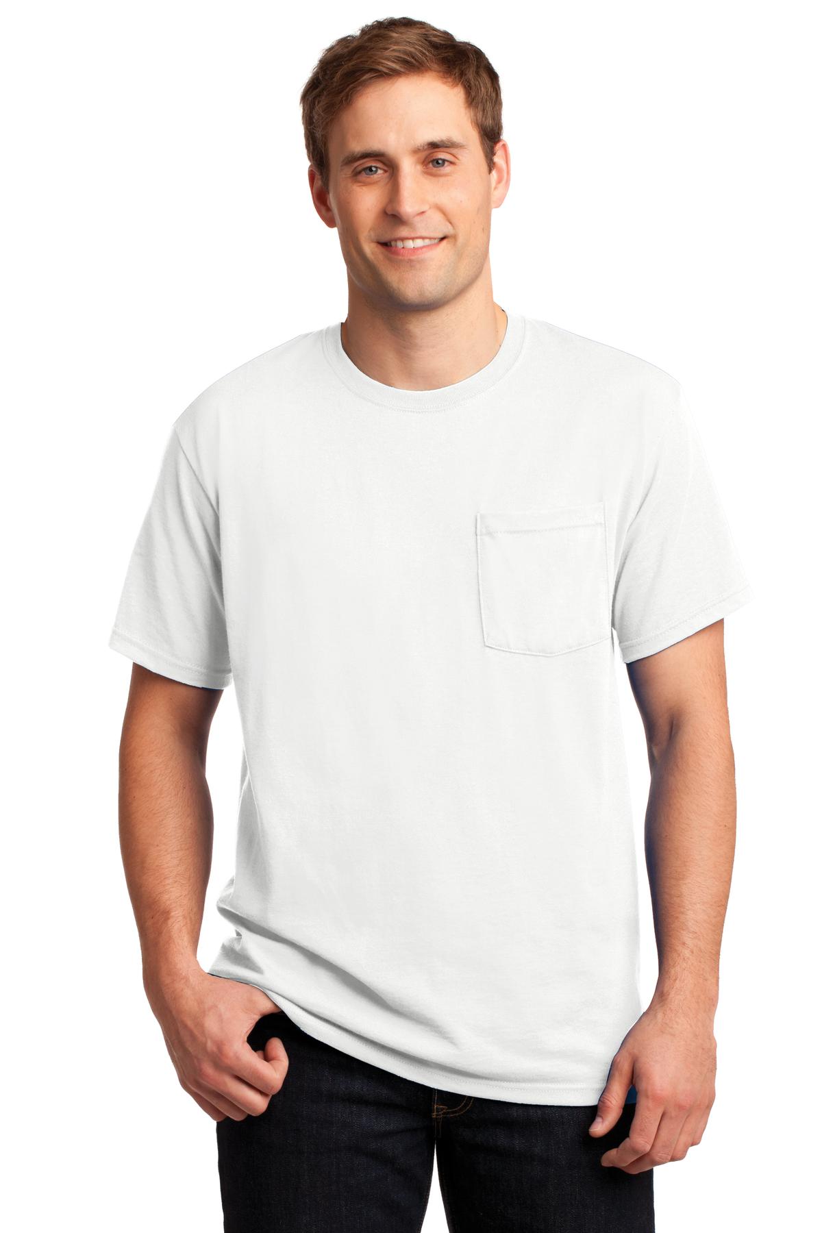 JERZEES - Dri-Power Active 50/50 Cotton/Poly Pocket T-Shirt. 29MP
