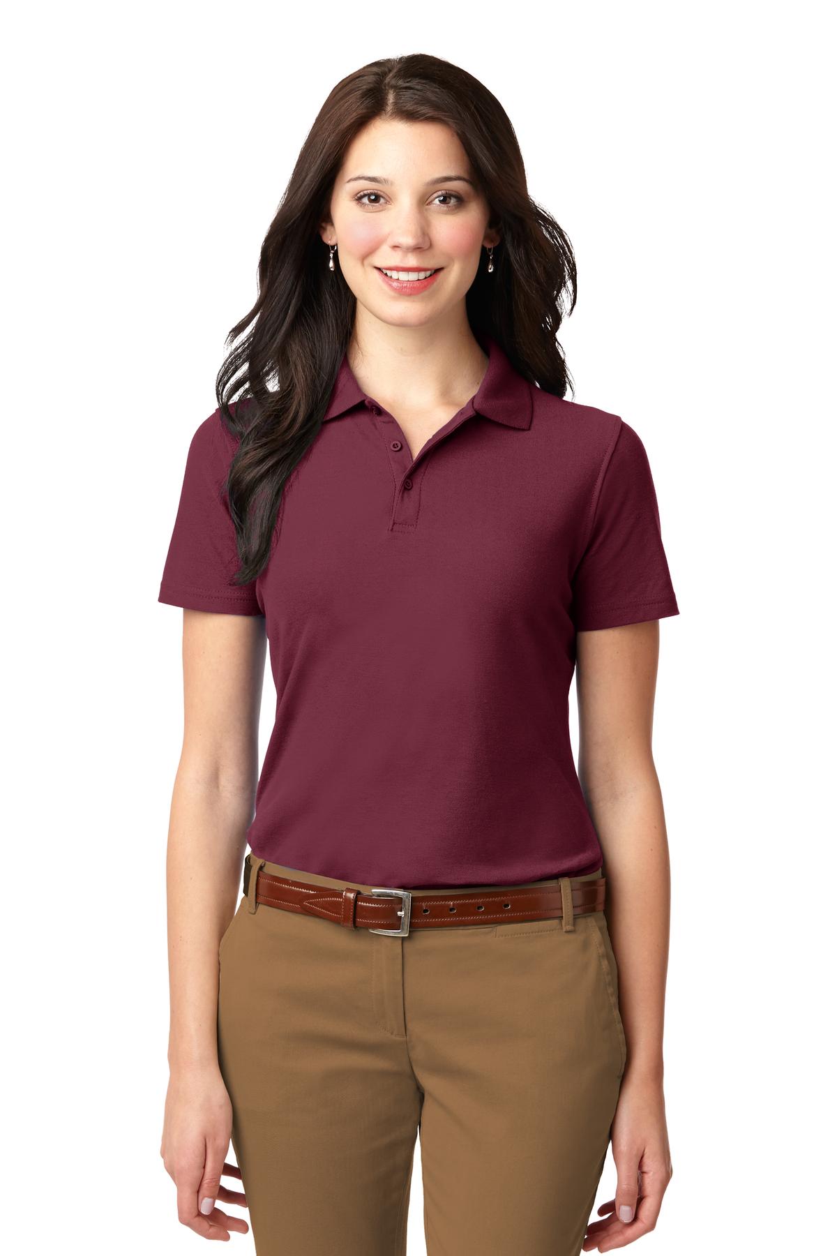 Port Authority ® Women's Stain-Resistant Polo. L510 - Image 2